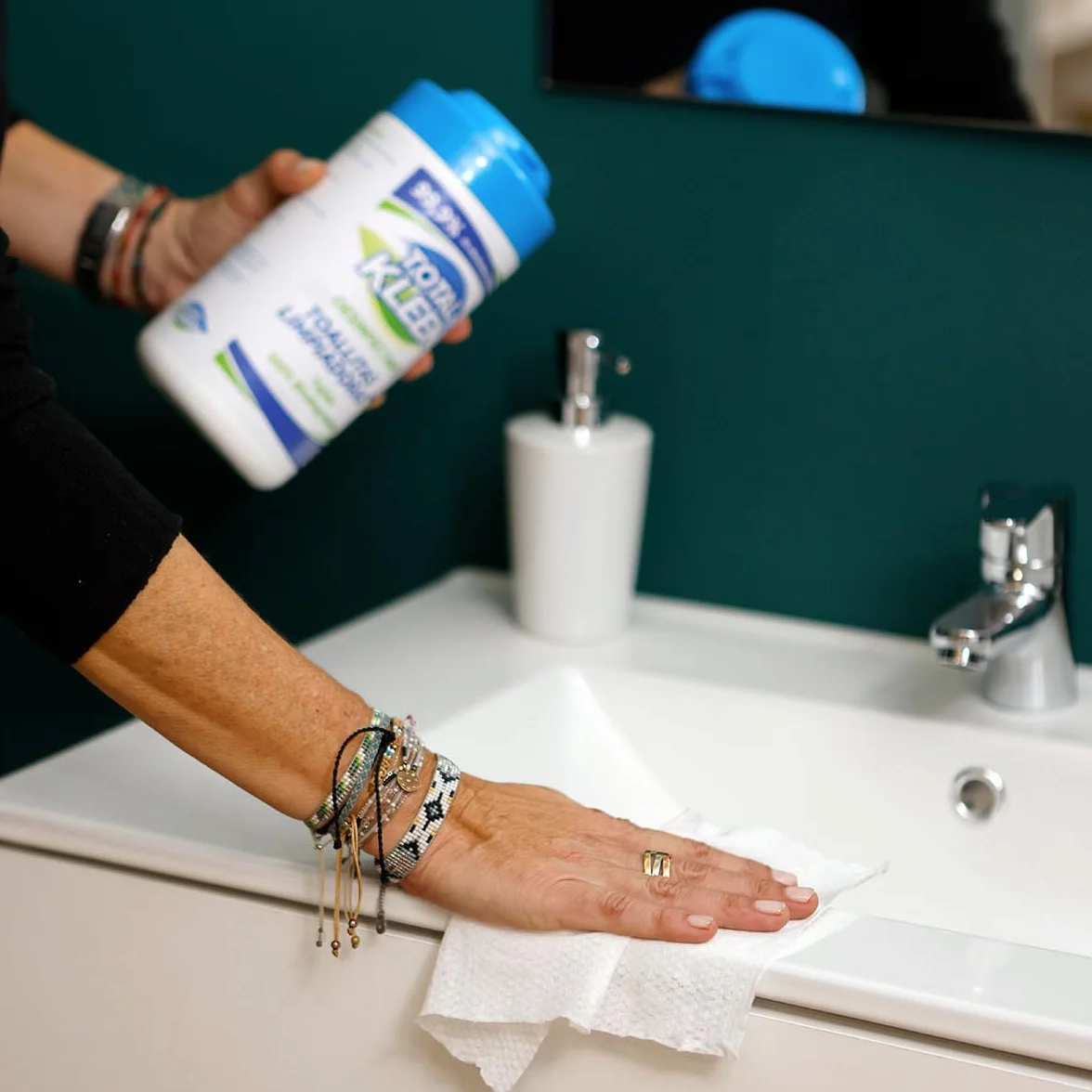 Total Kleen Toallitas de limpieza multiusos biodegradables 100 unidades desinfectantes