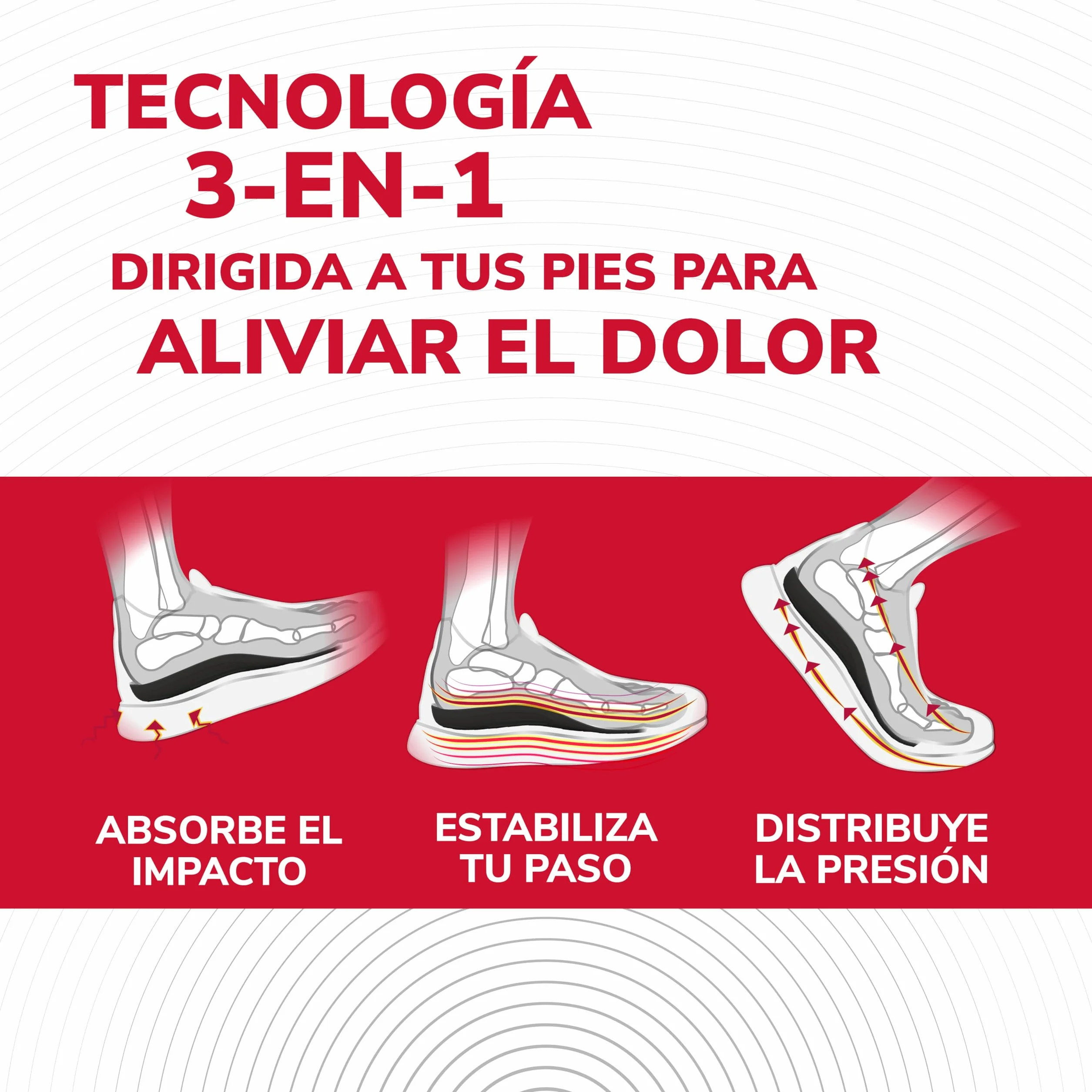 Scholl Plantilla In-Balance Alivio Dolor Rodilla Talón 1 Par Blanco Talla L 42.5-45 2 Unidades