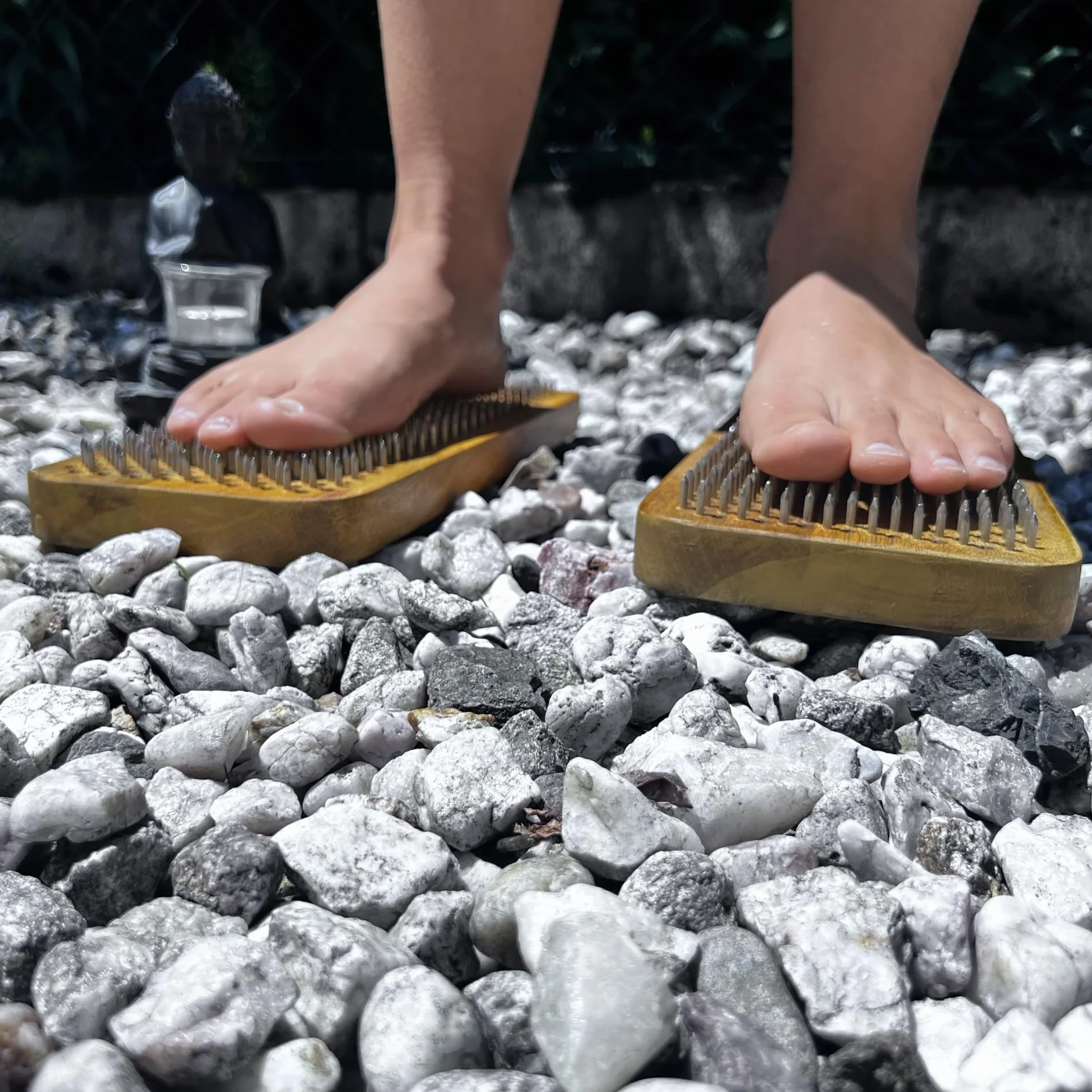 Tabla de yoga Sadhu de madera de mango, 100% hecha a mano, 3 tamaños: 10 mm, 12 mm y 15 mm, alivia la tensión, promueve la circulación sanguínea, ayuda a aliviar las migrañas y los trastornos del