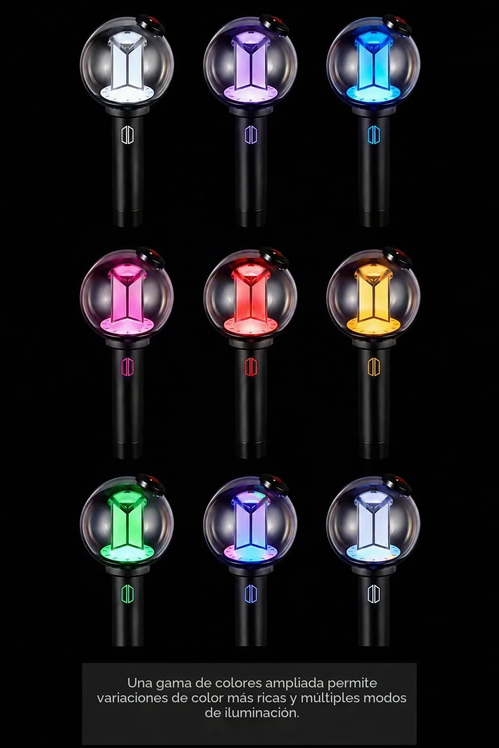 B.T.S Official LIGHTSTICK VER.4 con 10 tarjetas fotográficas