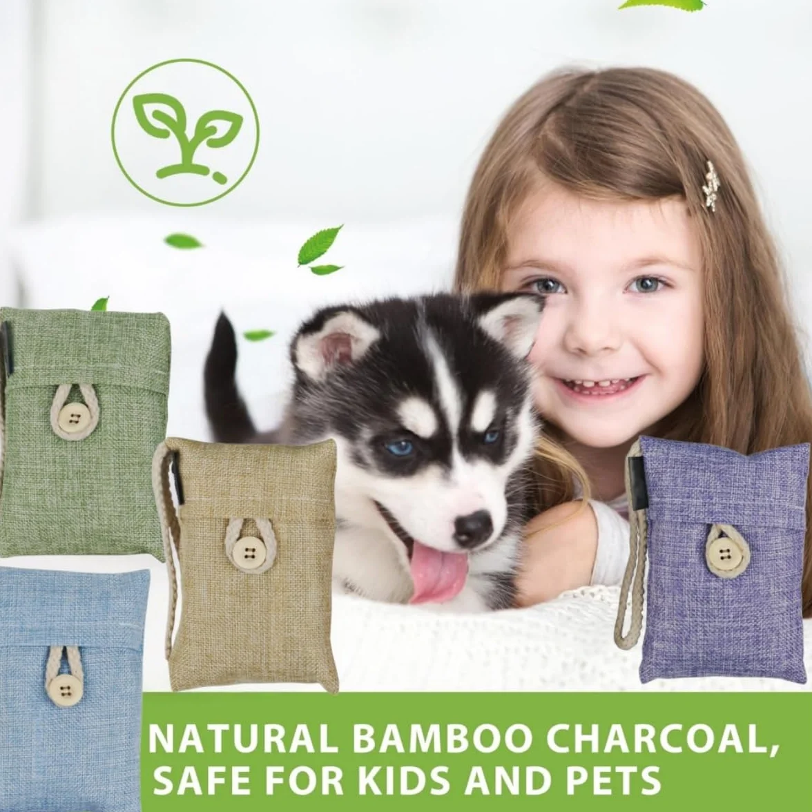 Bolsas de carbón activado 4 Piezas 100g Elimina los Olores Purificador Deshumidificador para Zapatos Coche