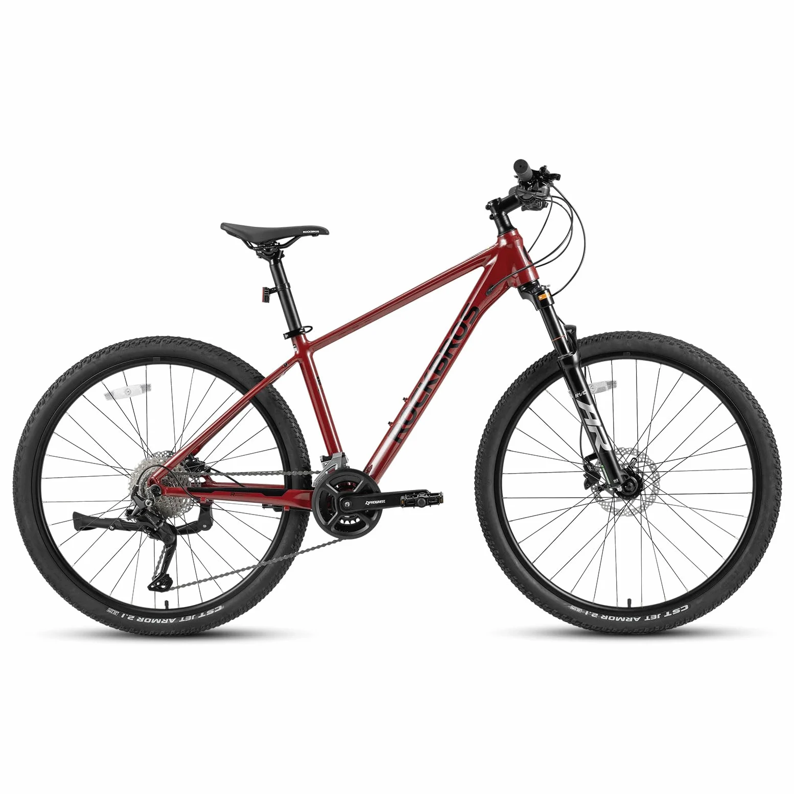 ROCKBROS MT·300 Bicicleta de Montaña 27.5" Aluminio, Suspensión Ajustable con Cambio Shimano Cues U3020 18 Velocidades, Cuadro 16/18/21 Pulgadas para Hombre y Mujer