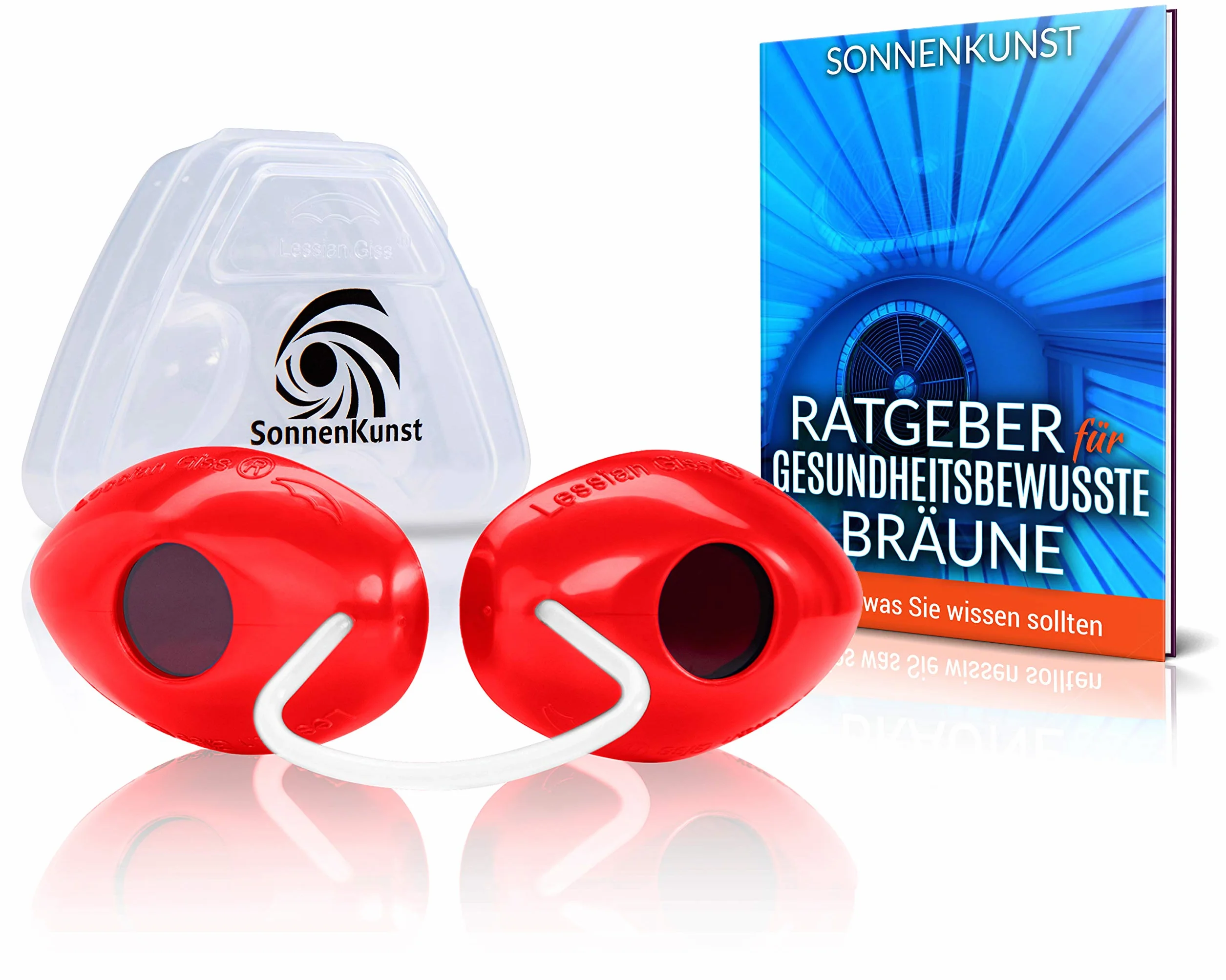 Gafas protectoras solarium UV EN170 con caja almacenamiento