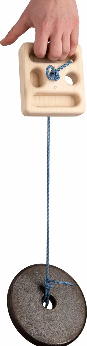 WhiteOak Pocket - Tabla portátil para colgar de madera, 12 x 10 x 3 cm, portátil, para entrenamiento de escalada, accesorio para escalada