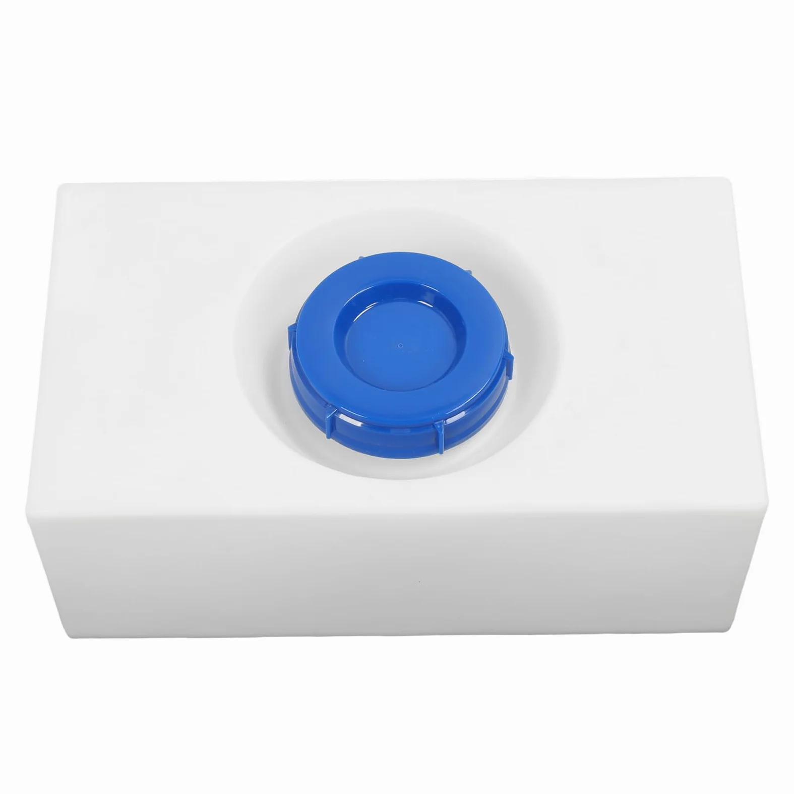 Depósito de almacenamiento de agua de 8 galones LLDPE a prueba de paso – Tanque de retención de agua dulce para caravanas, remolques, barcos, forma cuadrada, lisa y sellada, entrada de boca de 130 mm