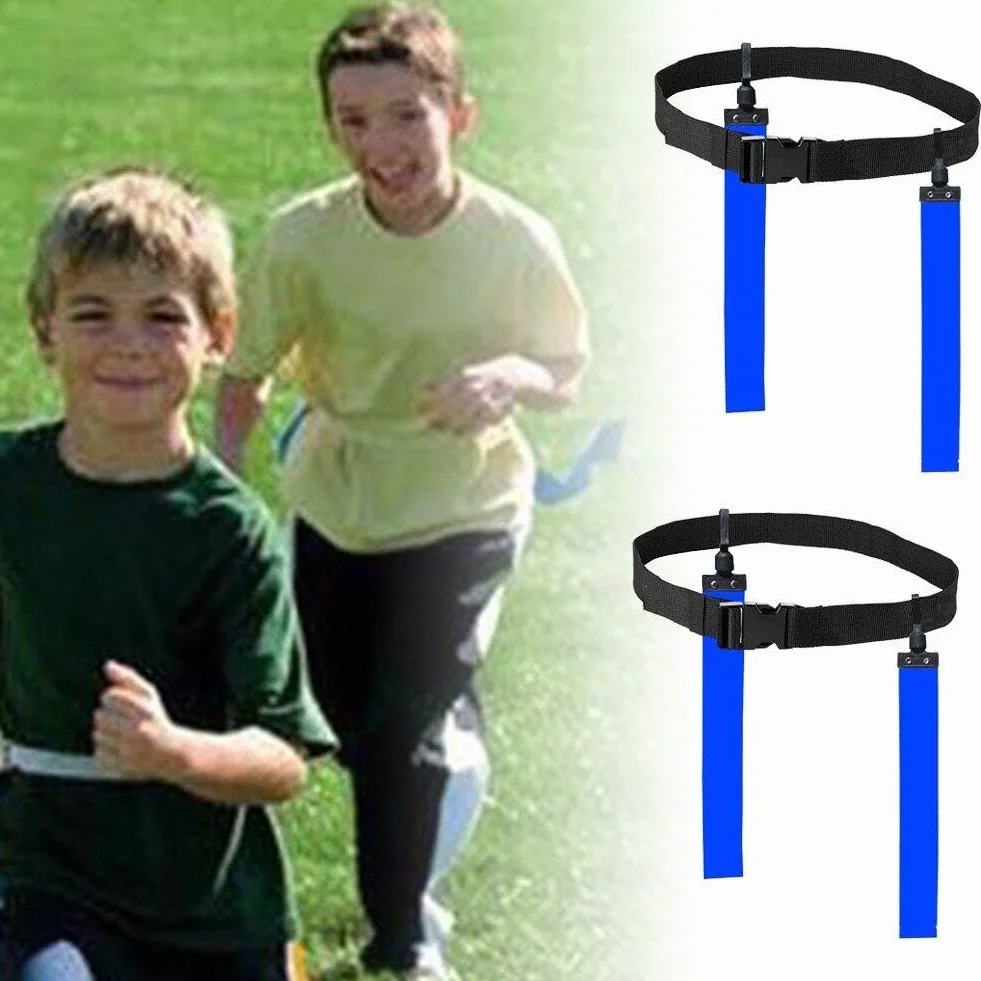 Flag Football Set Flager Football Gear Flag Cinturones De Fútbol Y Banderas Cinturón De Fútbol Ajustable para Entrenamiento para Niños