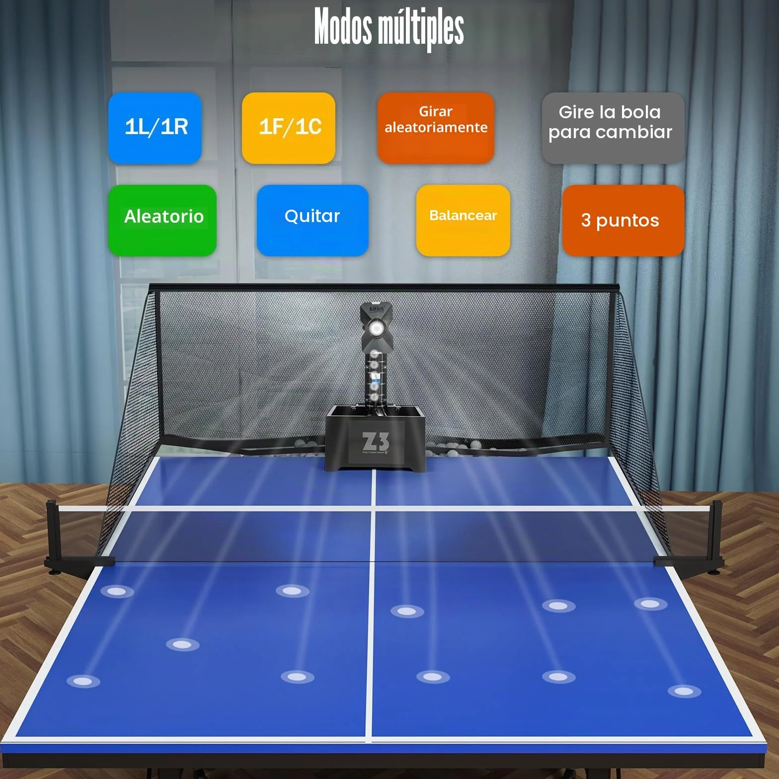 Robot de ping y pong para entrenamiento automático de tenis de mesa máquina