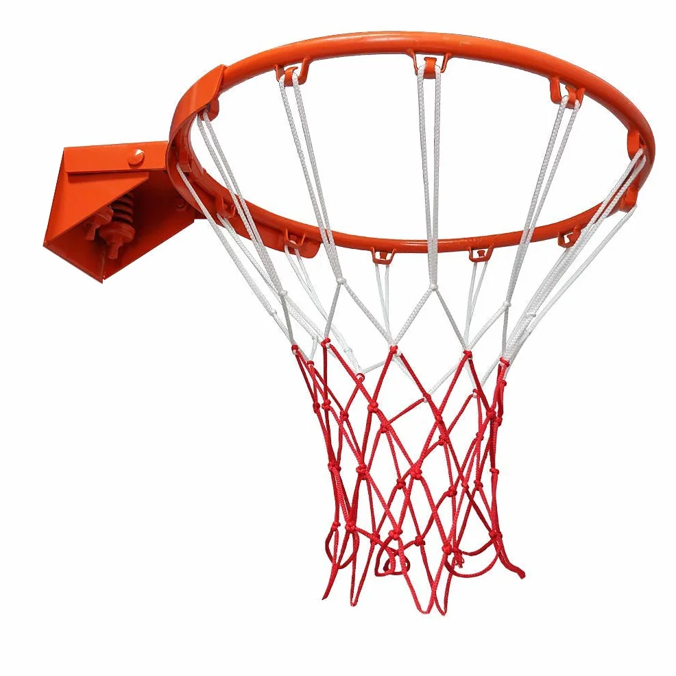 Aoneky Aro de Baloncesto con Doble Resorte Montaje en Pared 45 cm Diámetro Tubo Acero 18mm
