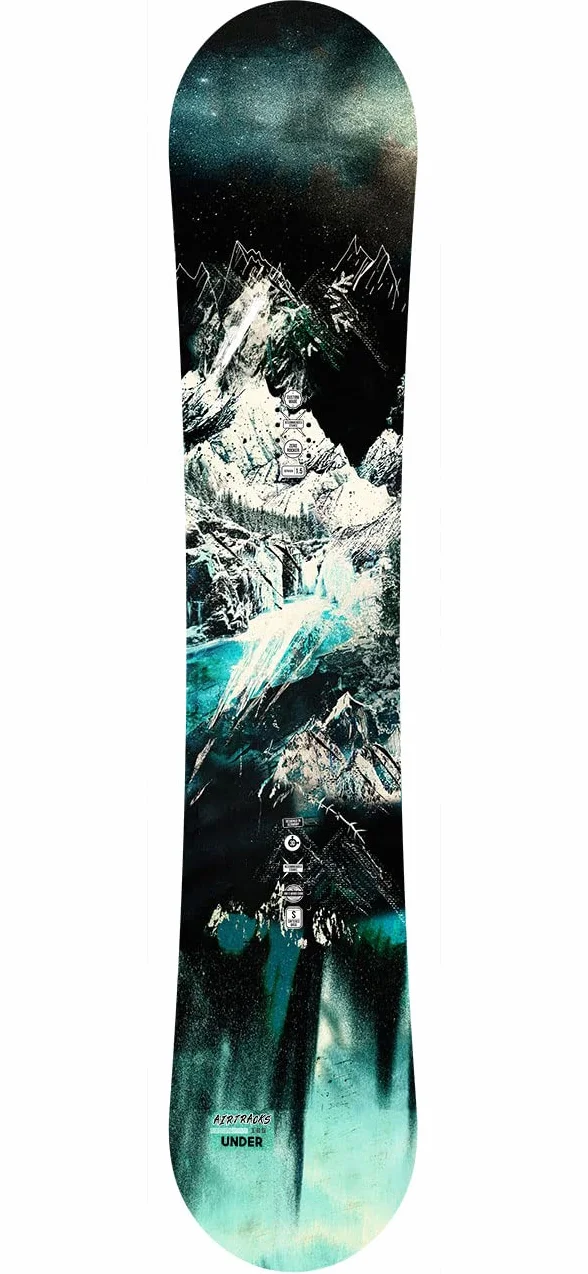 AIRTRACKS Snowboard Set Tabla Under Wide Zero Rocker Hombre+Fijaciones Master+SB Bolsa Nuevo 156 159 163 165 cm