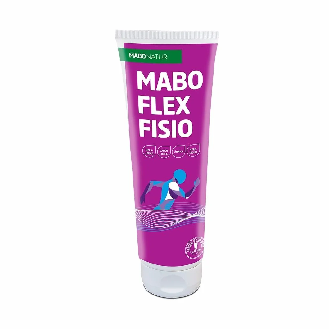 MABO Flex Fisio Crema de Masaje 250 ml con Árnica, Caléndula, Mentol, Hypericum y Colágeno