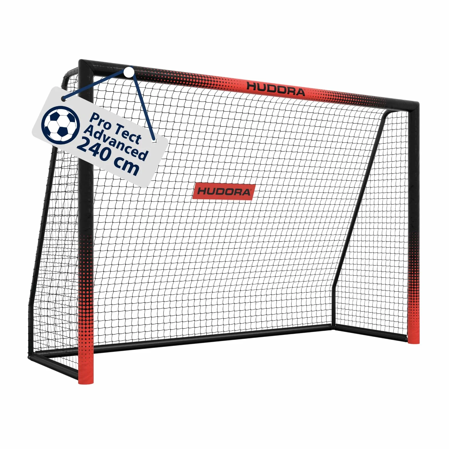 HUDORA Portería de Fútbol Pro Tect Advanced Exteriores Red Resistente Intemperie