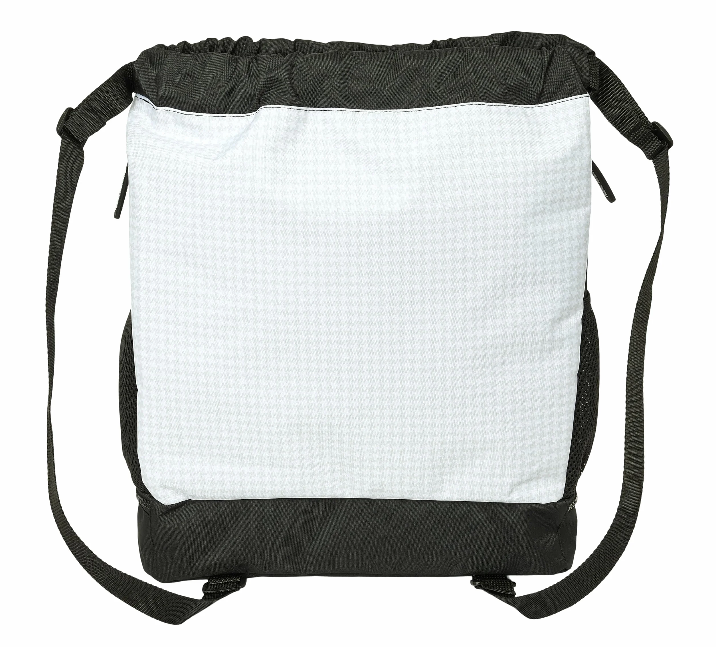 REAL MADRID 1ª EQUIPACIÓN 24/25 - Mochila Saco, Mochila, Ideal para Niños de Diferentes Edades, Cómoda y Versátil, Calidad y Resistencia, 34x15x43 cm, Color Blanco/gris