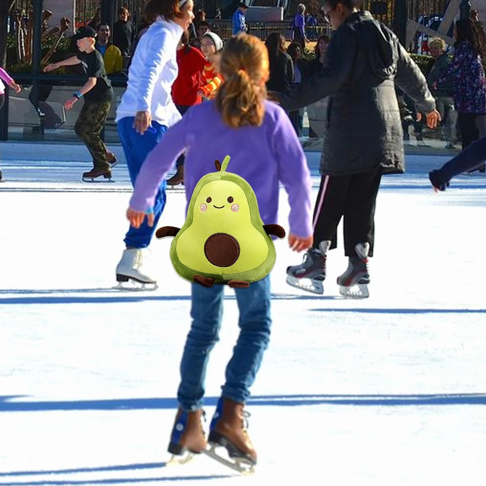 Patines de Patinaje, Almohadillas de esquí de Aguacate | almohadillas de esquí ergonómicas de dibujos animados, almohadillas de protección de patines cómodas, almohadillas de patín d