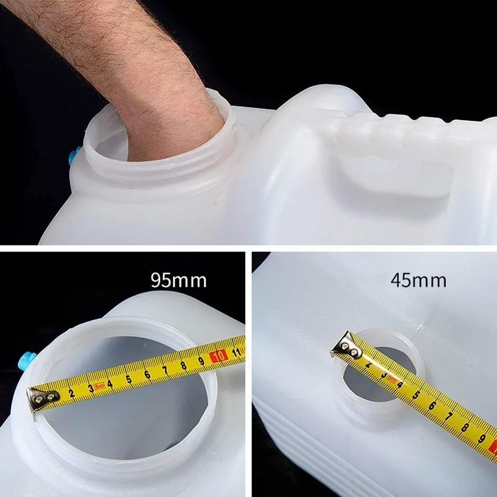 Cubo para Exteriores con Grifo, Tanque de Agua de plástico PE de Grado alimenticio, contenedor de Cubo para Acampar Espesado con Agua purificada portátil para el hogar, 18L (24L)