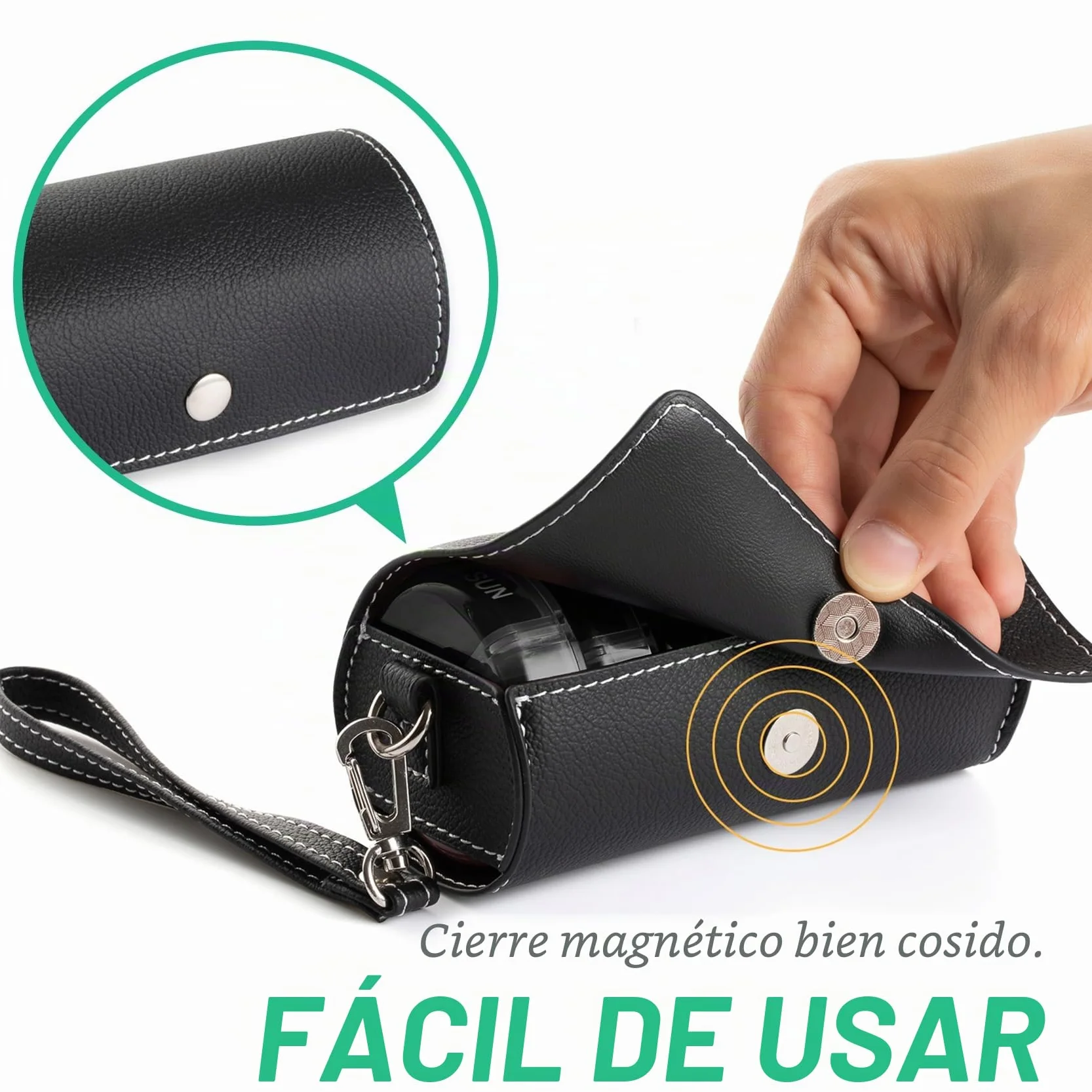 Pastillero Semanal 2 Tomas 7 Dias XL Grande 14 Compartimentos Viaje Organizador Vitaminas Negro