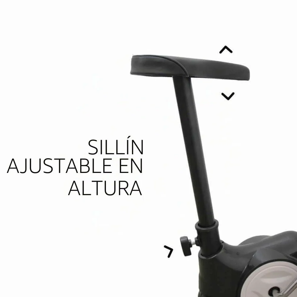 Ffitness FLC201BN - Bicicleta estática fácil de trabajar en casa con cardio Gym Fitness Trainer, equipo deportivo, entrenamiento corporal, adelgazar la celulitis, músculos y piernas resistencia, Negra