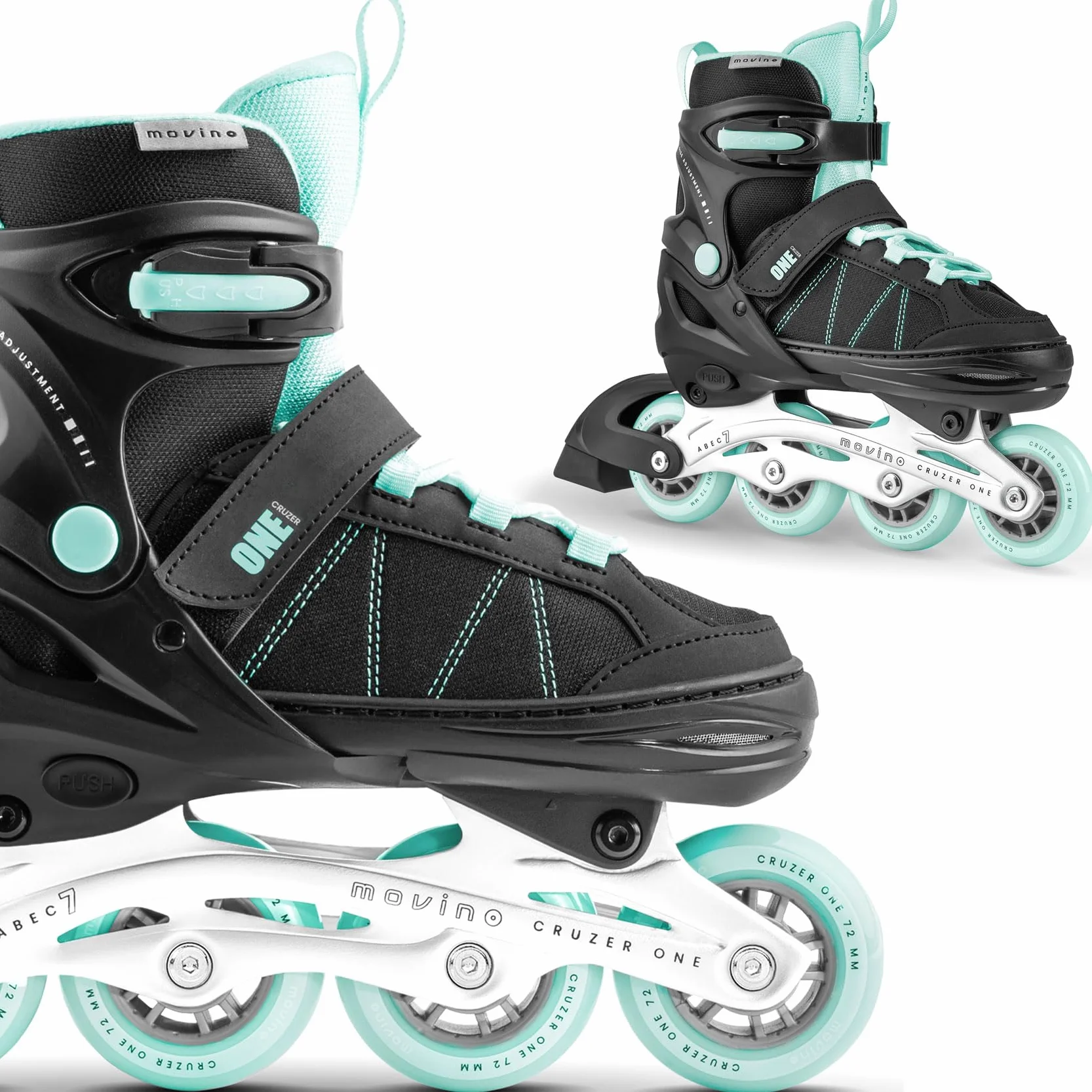 Movino Cruzer One | Patines en Línea Ajustables | Rodillo Niño Niña Niño | Patín De Ruleta