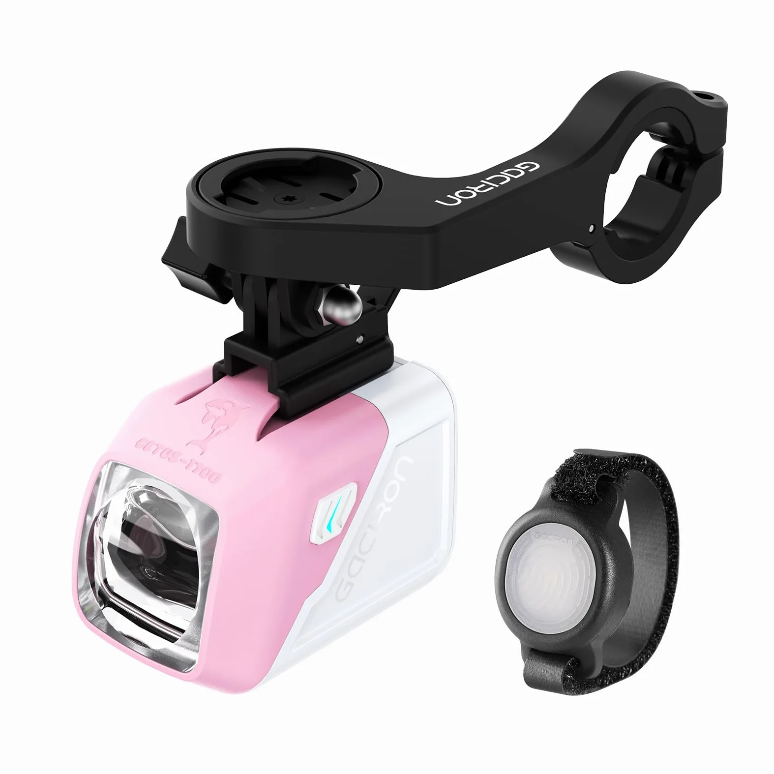 Gacirón Luz bicicleta delantera CETUS-1700,Diseño óptico con Haz Alto y Haz bajo,Luz bicicleta de aluminio aerodinámico y control remoto inalámbrico,Faro de bicicleta de 4200 mAh con 6 modos de brillo
