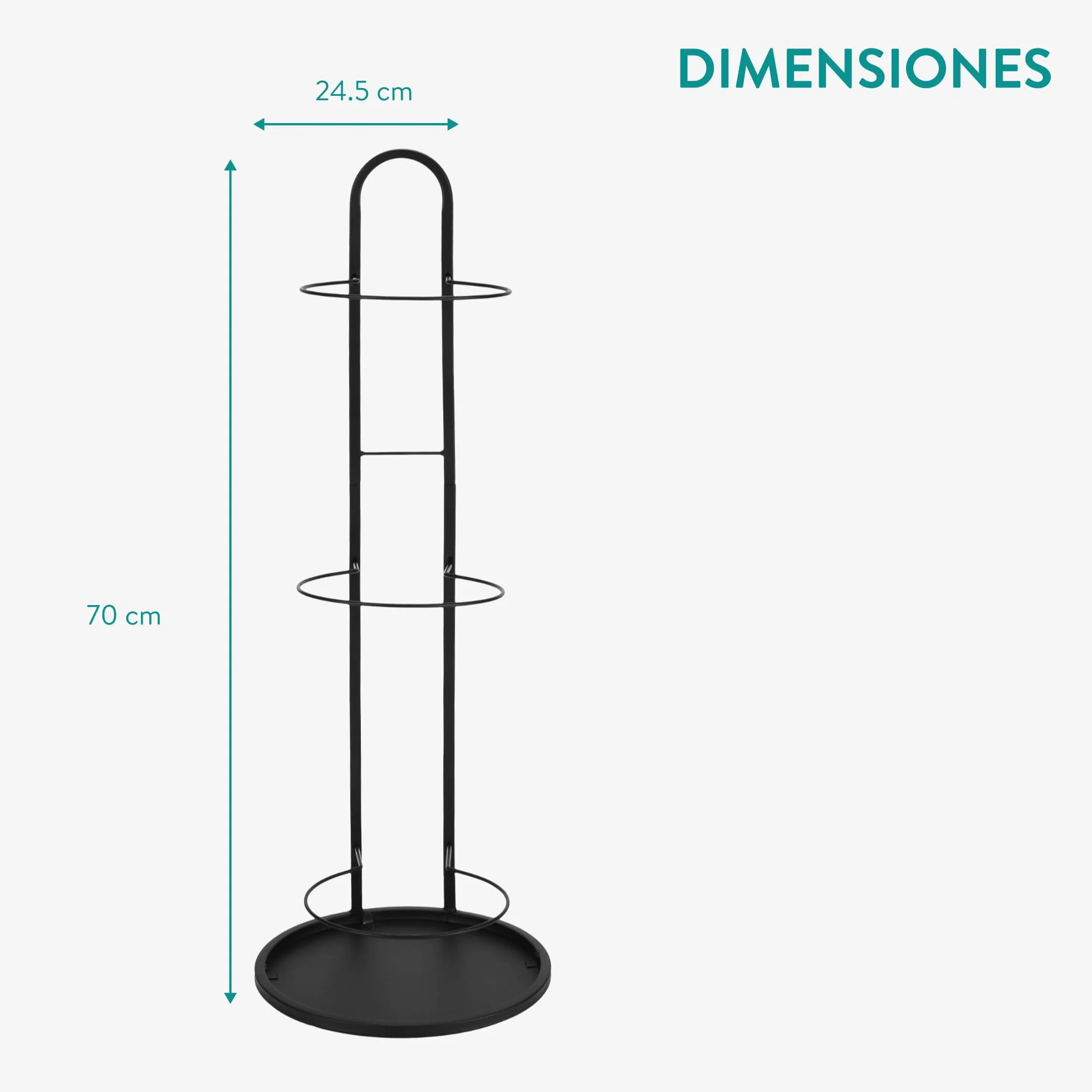 Navaris Soporte Balon Futbol - Soporte Balones Futbol Voleybol Balonmano Baloncesto - Soporte para 3X Pelotas para Garajes Gimnasio Pabellon Colegio Fisioterapia Rehabilitación