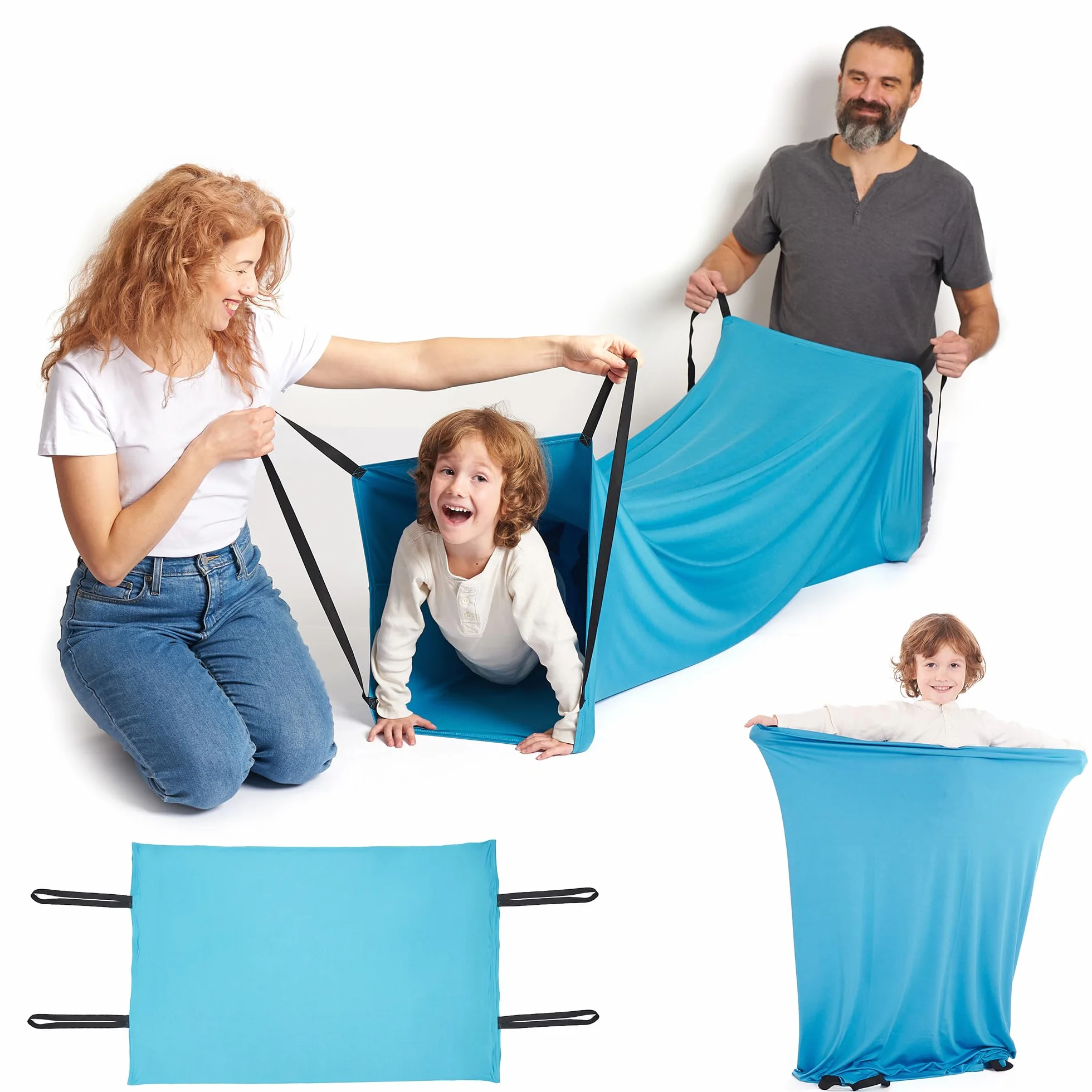 ODOXIA Túnel sensorial para niños | Juego de compresión sensorial para su Hijo | Túnel de Tela | Tubo de Spandex | Túnel Conceptual Infantil para Diferentes Edades