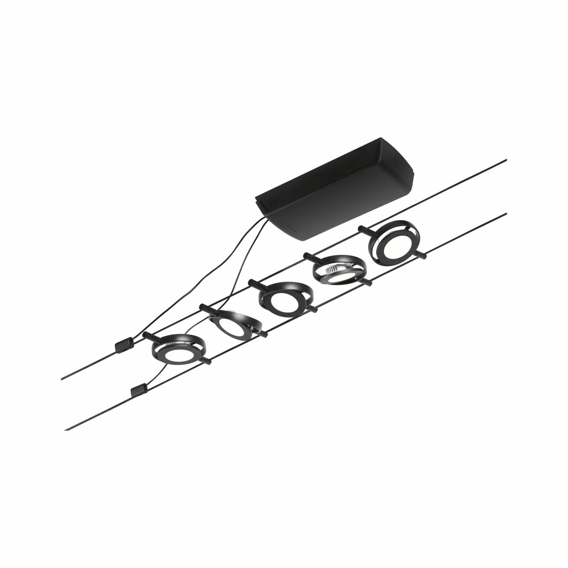 Paulmann CorDuo Juego de sistema de cable LED RoundMac DC Negro mate 3000 K