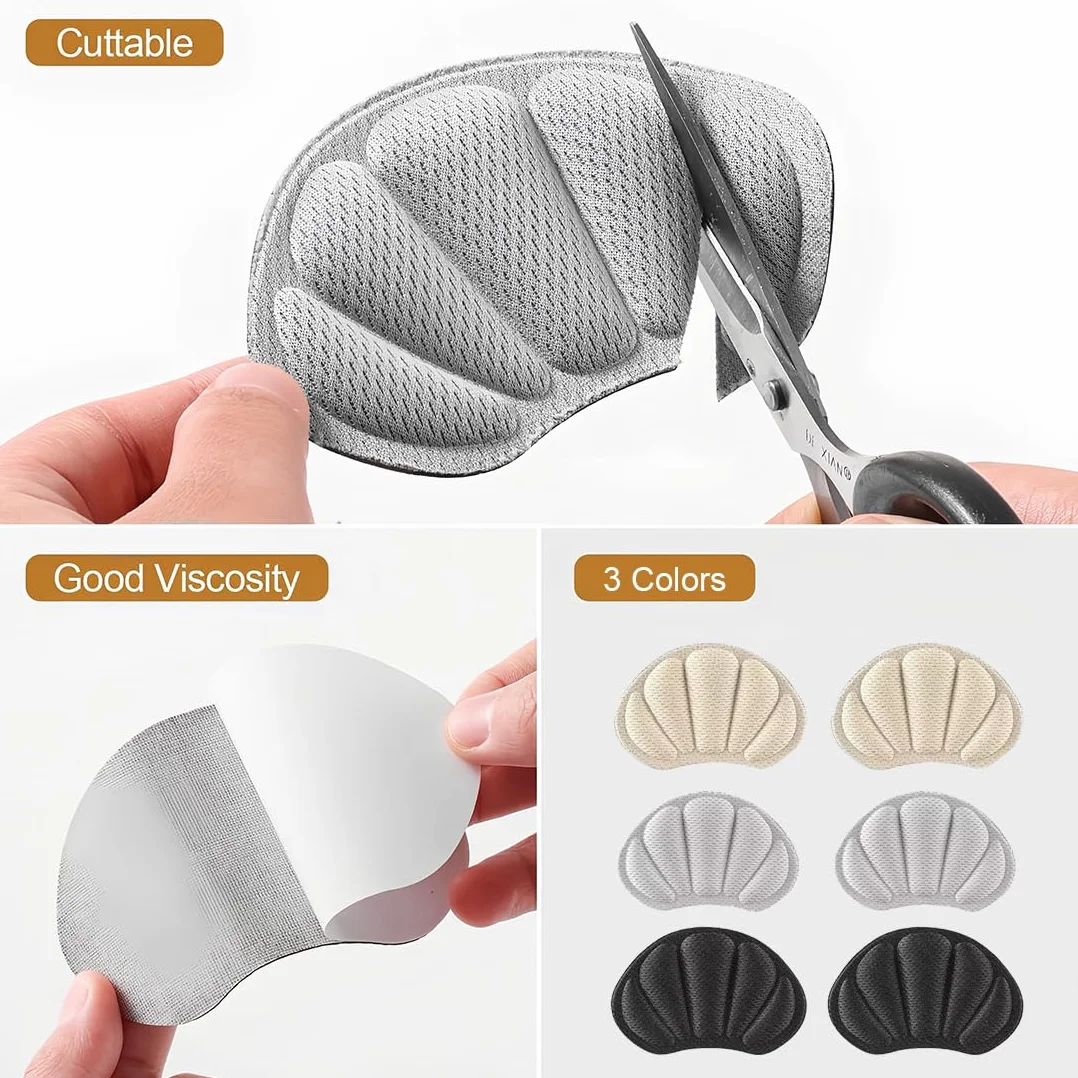Taloneras para Zapatos Autoadhesivas, Reductor de Talla, Antirozaduras, Protector Talón