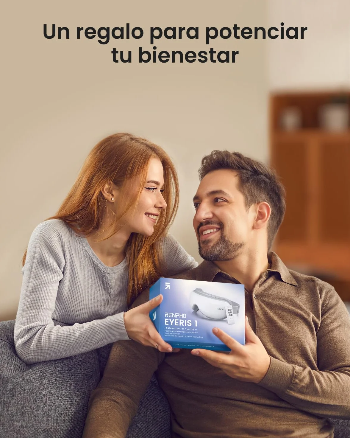 RENPHO Masajeador de ojos con calor y compresión de aire, aliviar tensión ocular, regalo para mujer