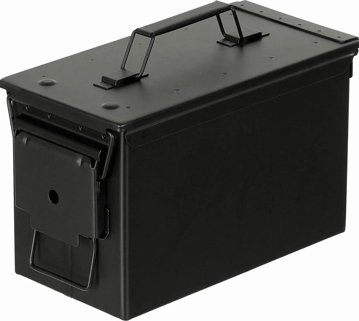MFH US Caja de munición Cal. 50 mm M2A1 Metal Negra