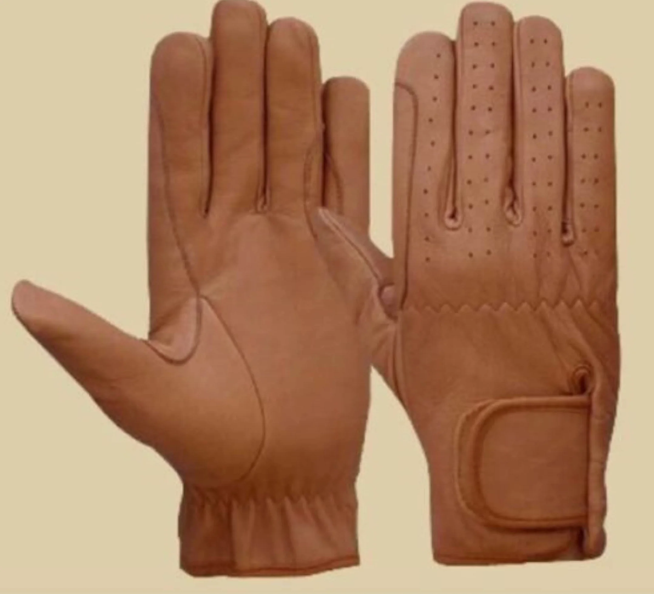 Guantes de equitación para hombre, 100 % piel auténtica, color marrón oscuro, bronceado y negro, guantes ecuestres para hombre