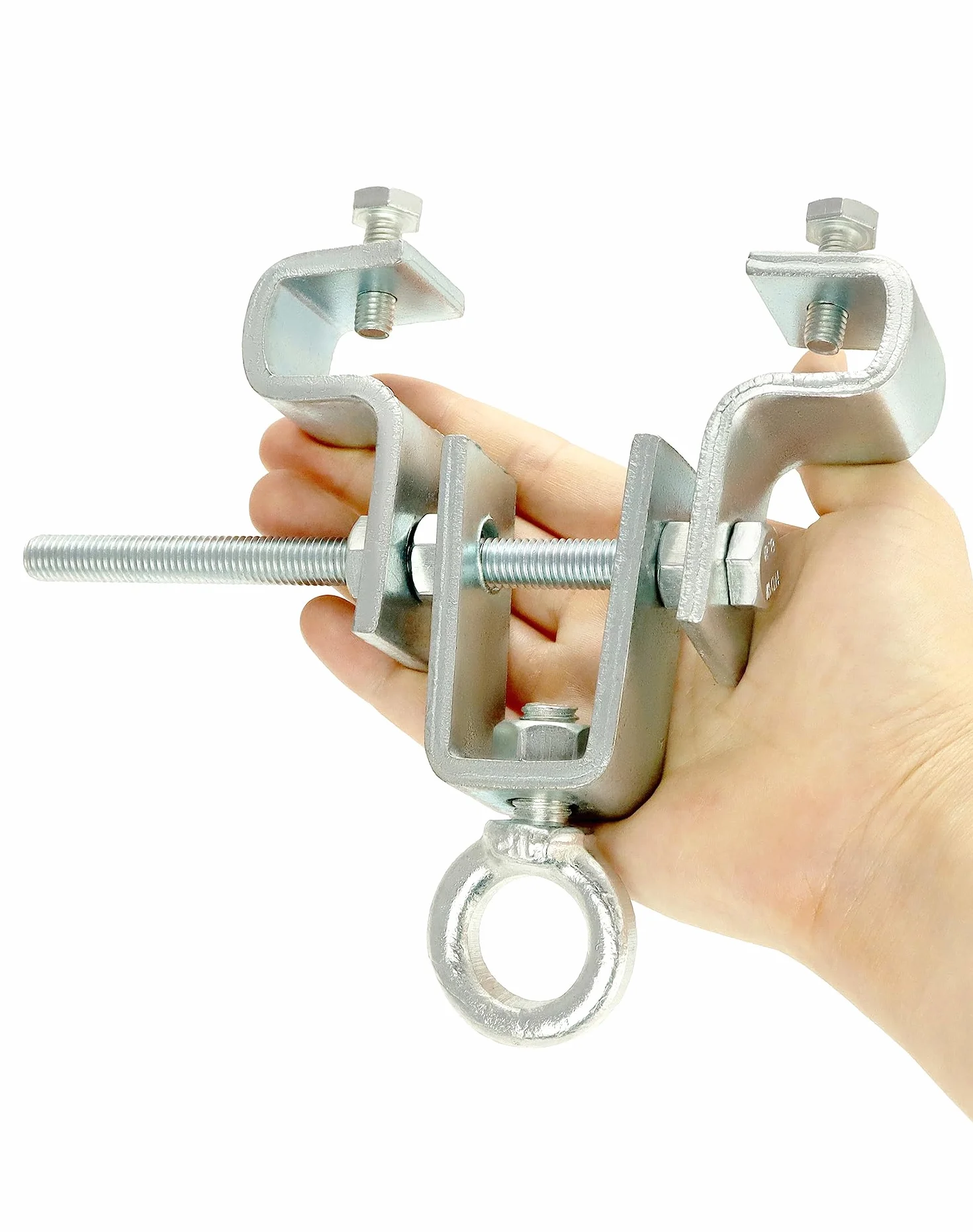QWORK® Colgador de Saco de Boxeo, Soporte de Abrazadera de viga en I, Accesorios de Saco de Boxeo para viga, Ajustado de 6.3 cm a 19 cm