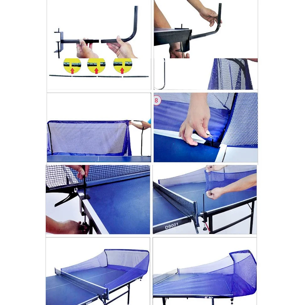 captura | Red plegable colección pelotas tenis mesa – Robot automático | portátil para entrenamiento múltiples pelotas entrenamiento para una sola