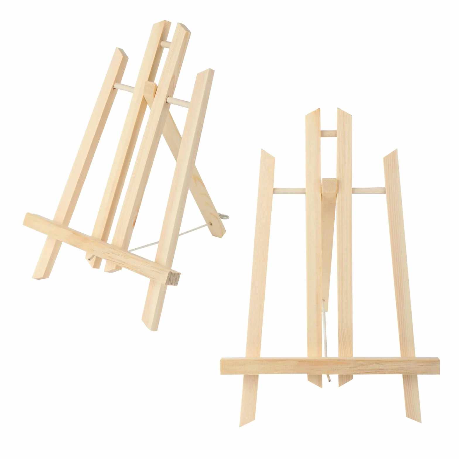 2 Pcs Caballete Pintura de Mesa, Caballete Madera, Caballetes para Mesa para exhibición, artistas, hogar, bodas, dibujo, manualidades y lienzos (28 x 19 cm)