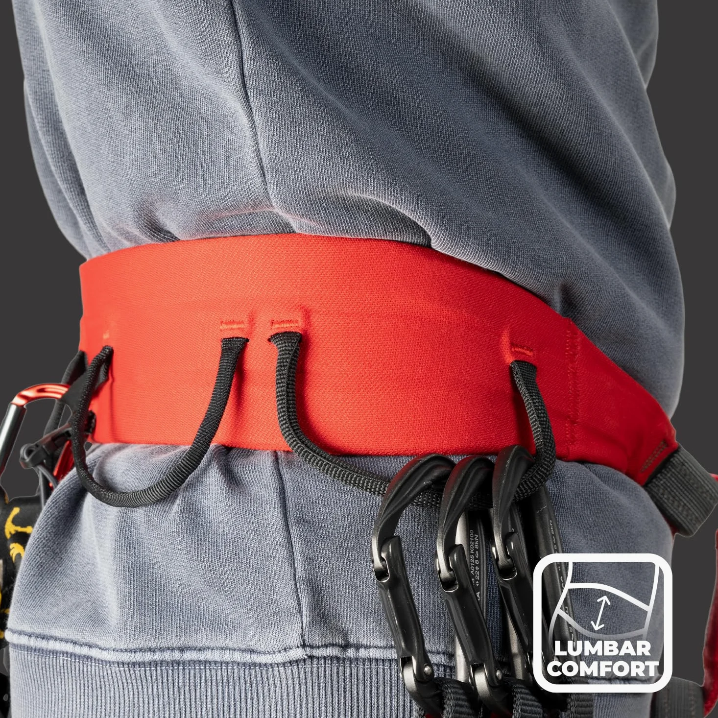 FIXE - Arnés Ágil de Escalada Deportiva y Indoor - Triple Webbing para Confort y Estabilidad - Hebillas de Aluminio Ajustables
