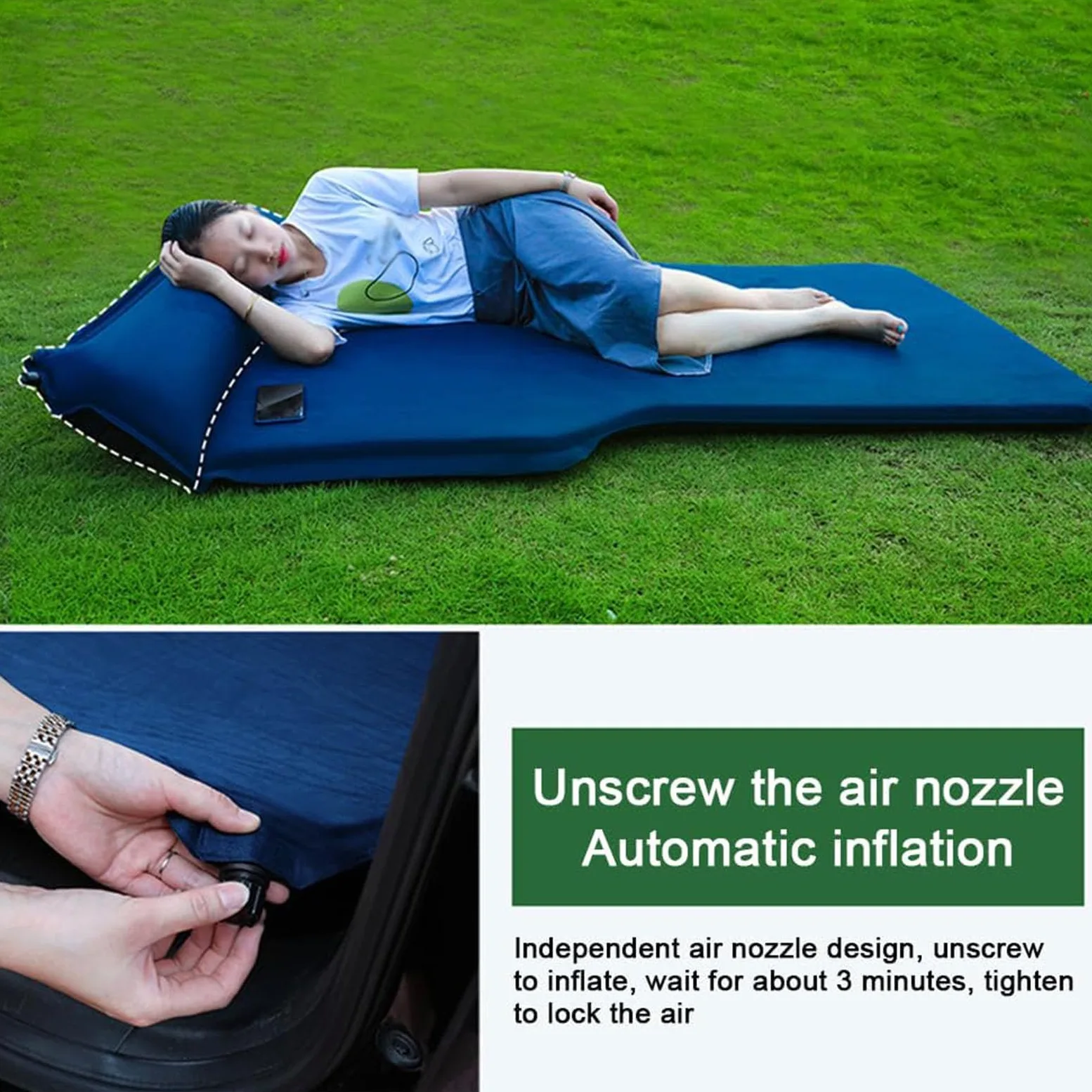 Colchón Coche para Ford Puma Gen-E 2024+ | Cama Coche Hinchable, Colchoneta Camping SUV, Esterilla Maletero Plegable, Almohada Gamusa, Colchón Viaje Coche