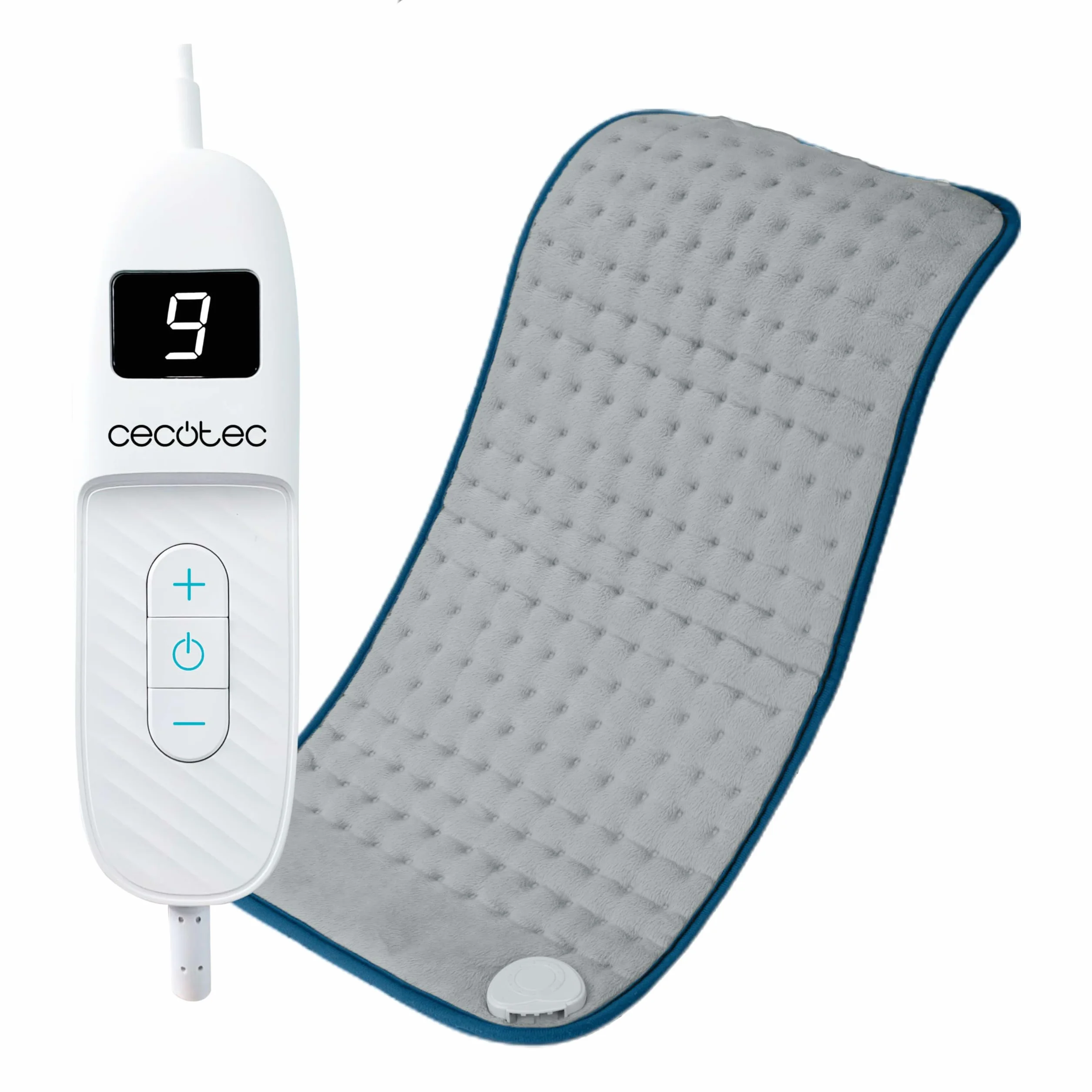 Cecotec Almohadilla Eléctrica HeatConfort 6000 ThermalPad térmica 30x60 cm alivio lumbar cuello hombros ajuste temperatura