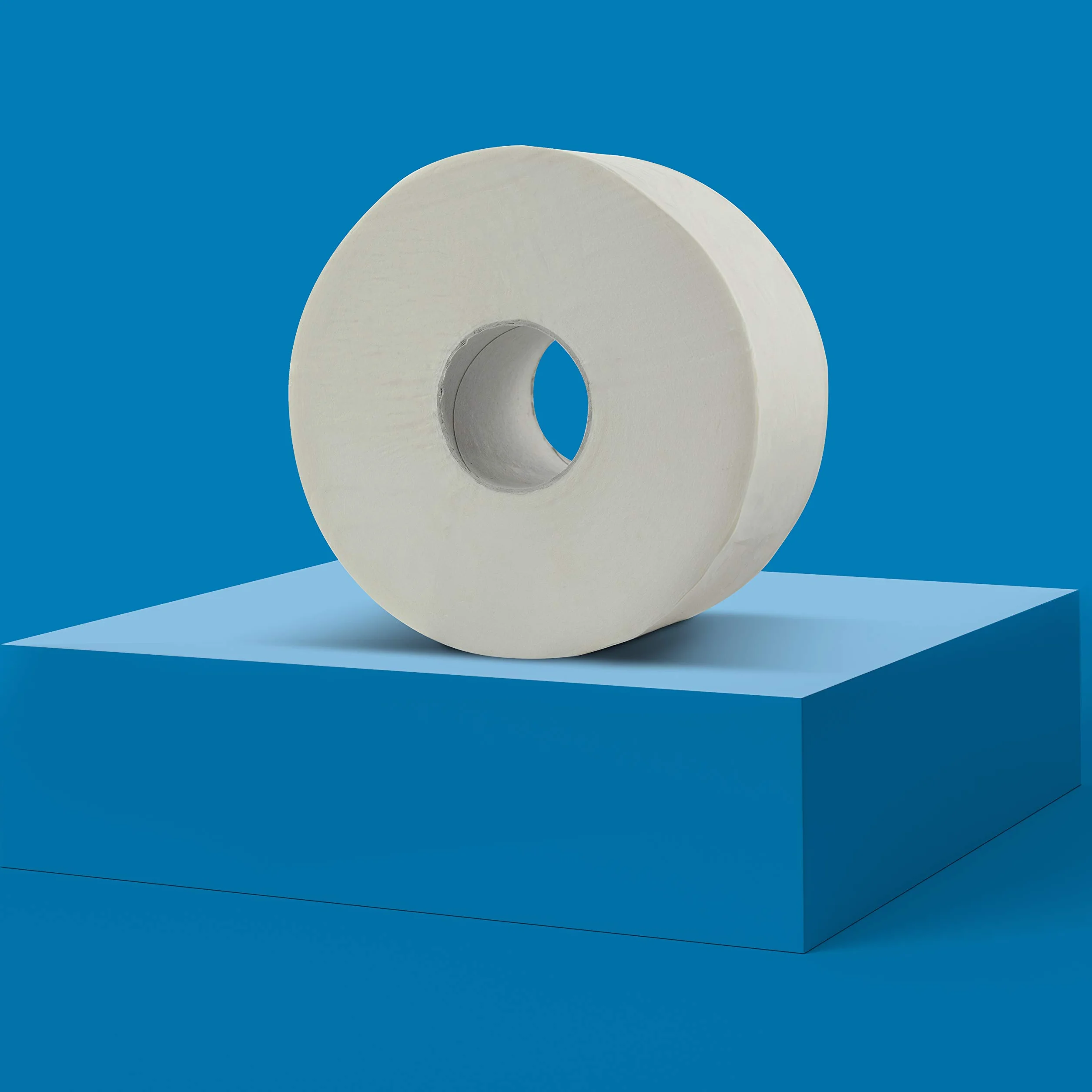 AmazonCommercial Papel Higiénico Mini Jumbo 2 Capas 12 Rollos 557 Hojas 30.5x9cm