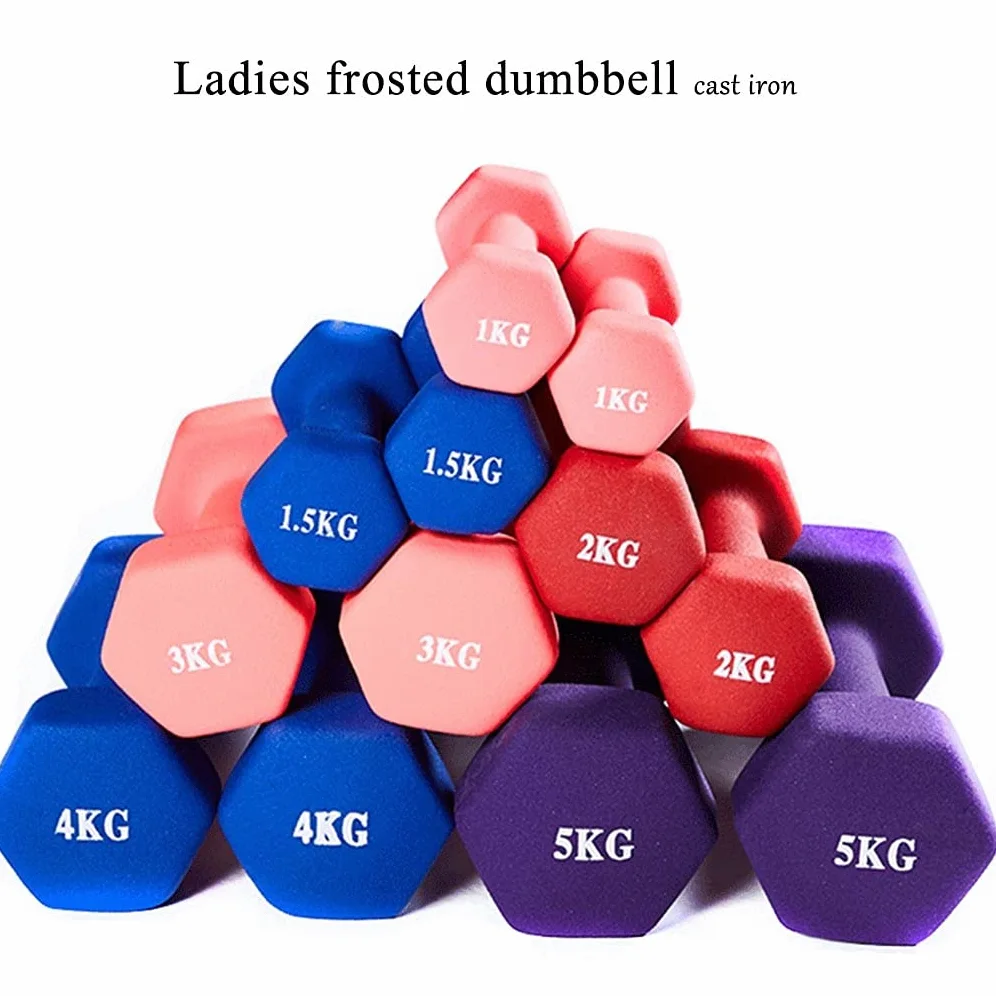 Mancuernas Pesas Recubrimiento de Vinilo Gimnasio y Ejercicios En El Hogar Impermeable y Antideslizante con Acabado Mate, Par Mancuerna pequeña (Size : 2x2kg)