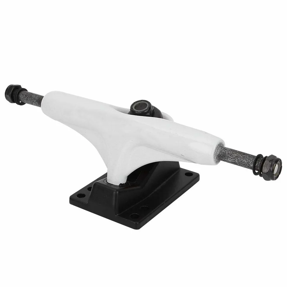 Alomejor Camión de Monopatín con 2 Rodamientos ABEC-7, Tablero Largo de 4-8 Pulgadas para Patineta de Montaña, Camiones Independientes de Aluminio 7-Pulgadas con Base Angular 50° p