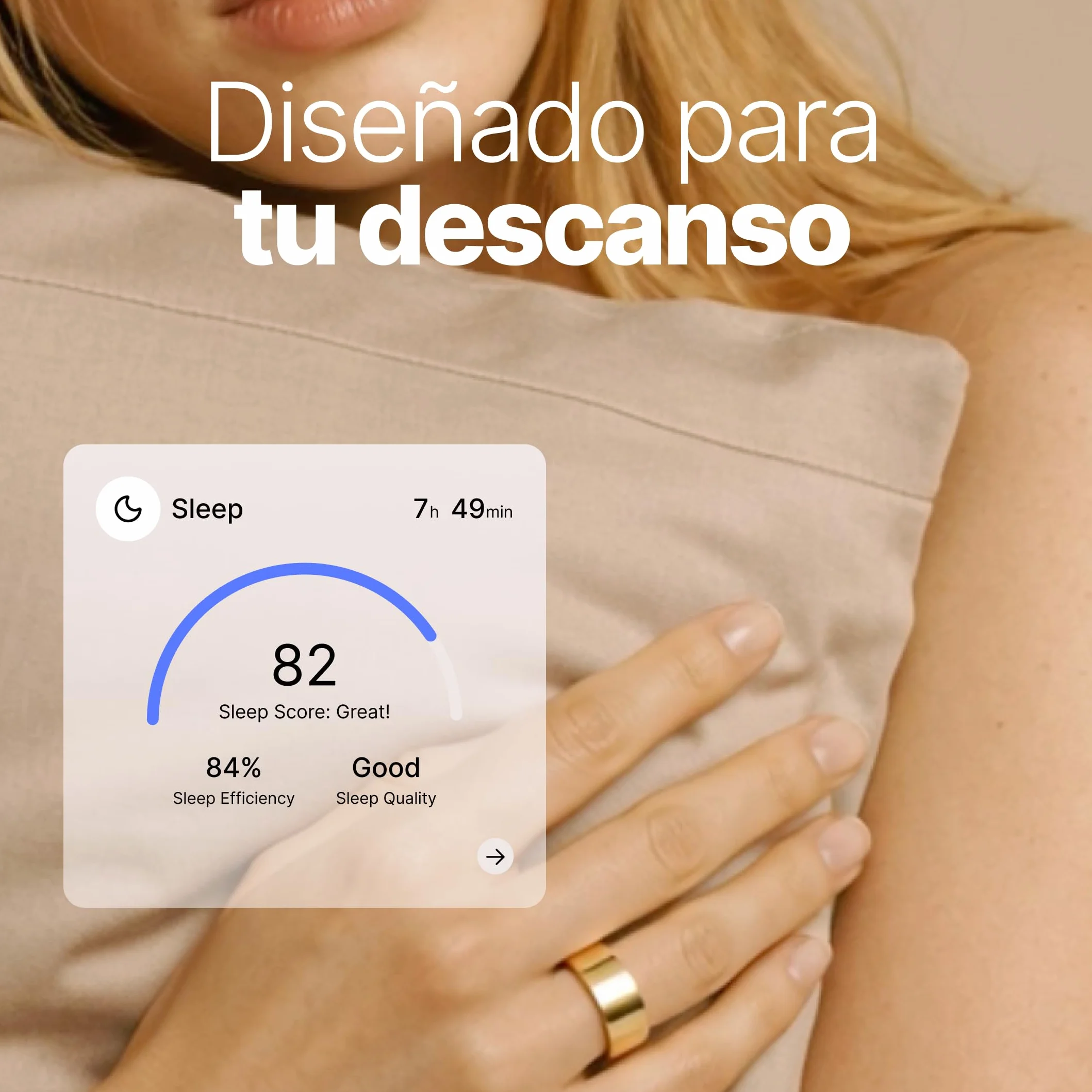 HAALE II Anillo Inteligente Android & iOS Bluetooth 5.0 - Smart Ring Anillo Inteligente Hombre & Mujer - con App Propia, monitoreo de estrés, sueño, periodo Menstrual, y más