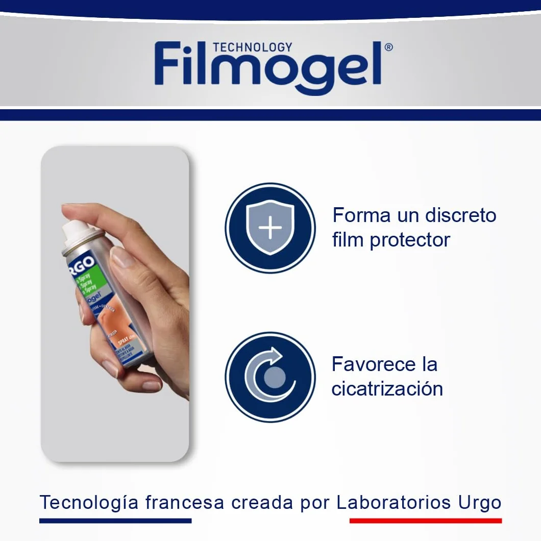 Urgo Apósito Spray Filmogel Cicatrizante Impermeable 40 ml 40 Aplicaciones