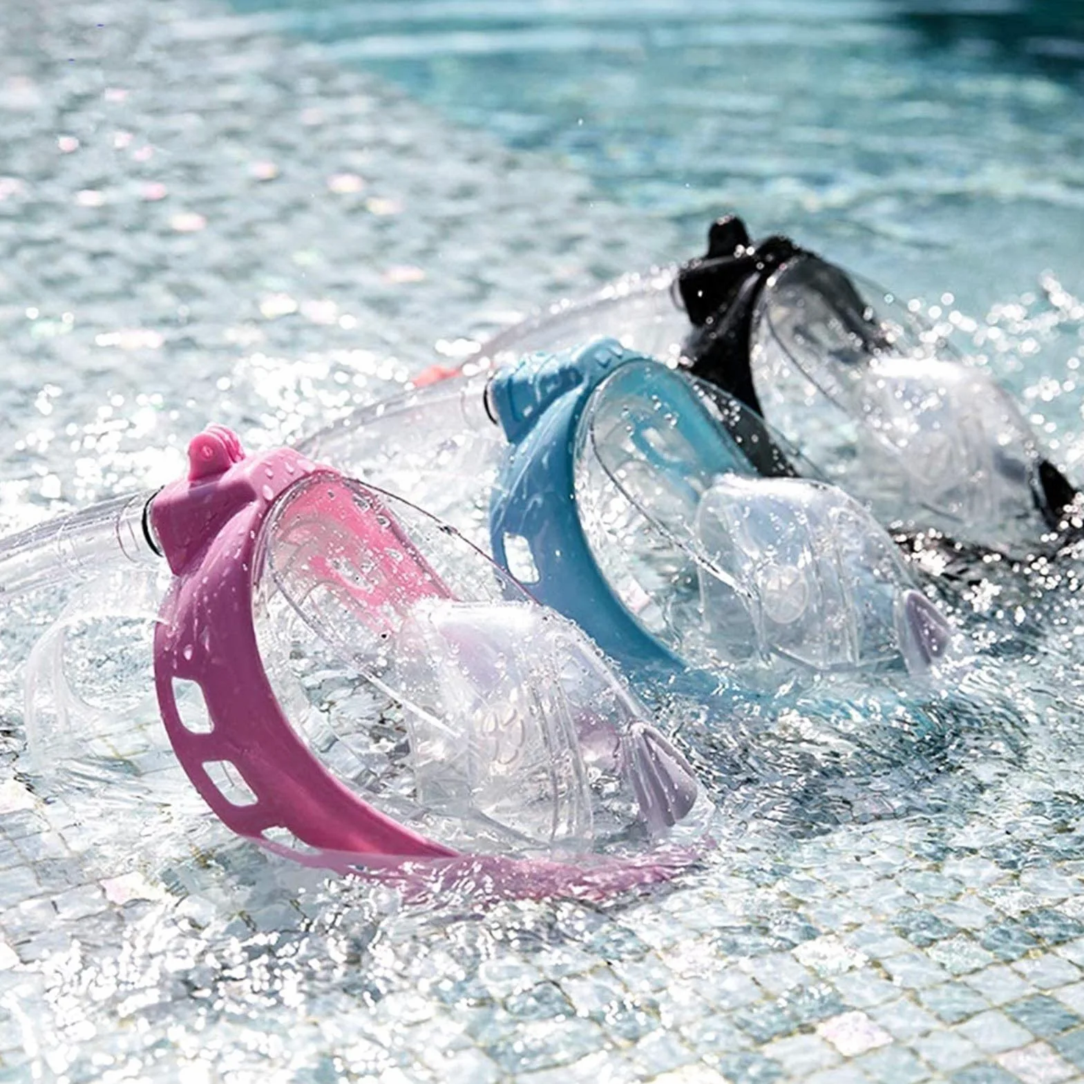 Máscara de Buceo, Gafas , Equipo Snorkel seco, Traje , natación, máscara Cara Completa