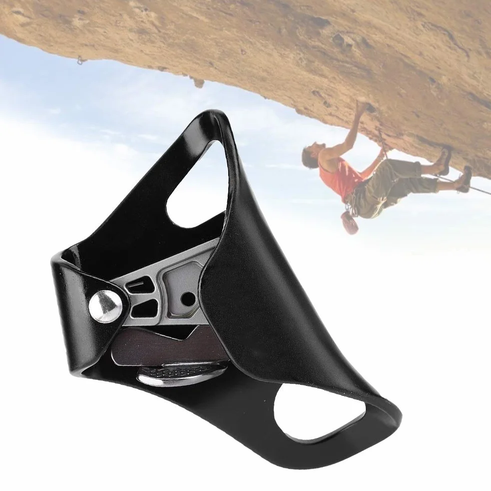 MAGT Ascendente de Escalada, Ascensor de Pecho para Escalada Montañismo con Cuerda 8-13mm (Negro)