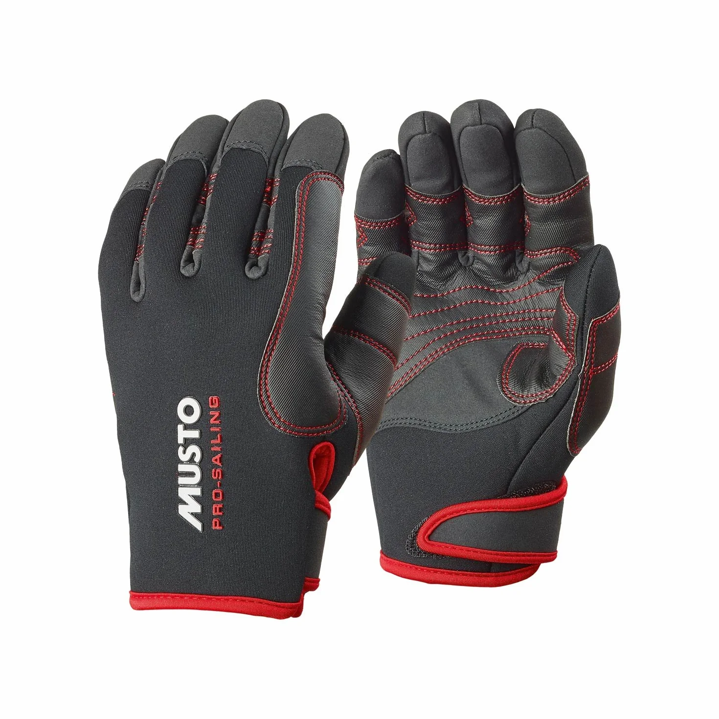 Musto Guantes largos de invierno de color negro, unisex, para adultos, la flexibilidad se mantiene incluso después del secado.