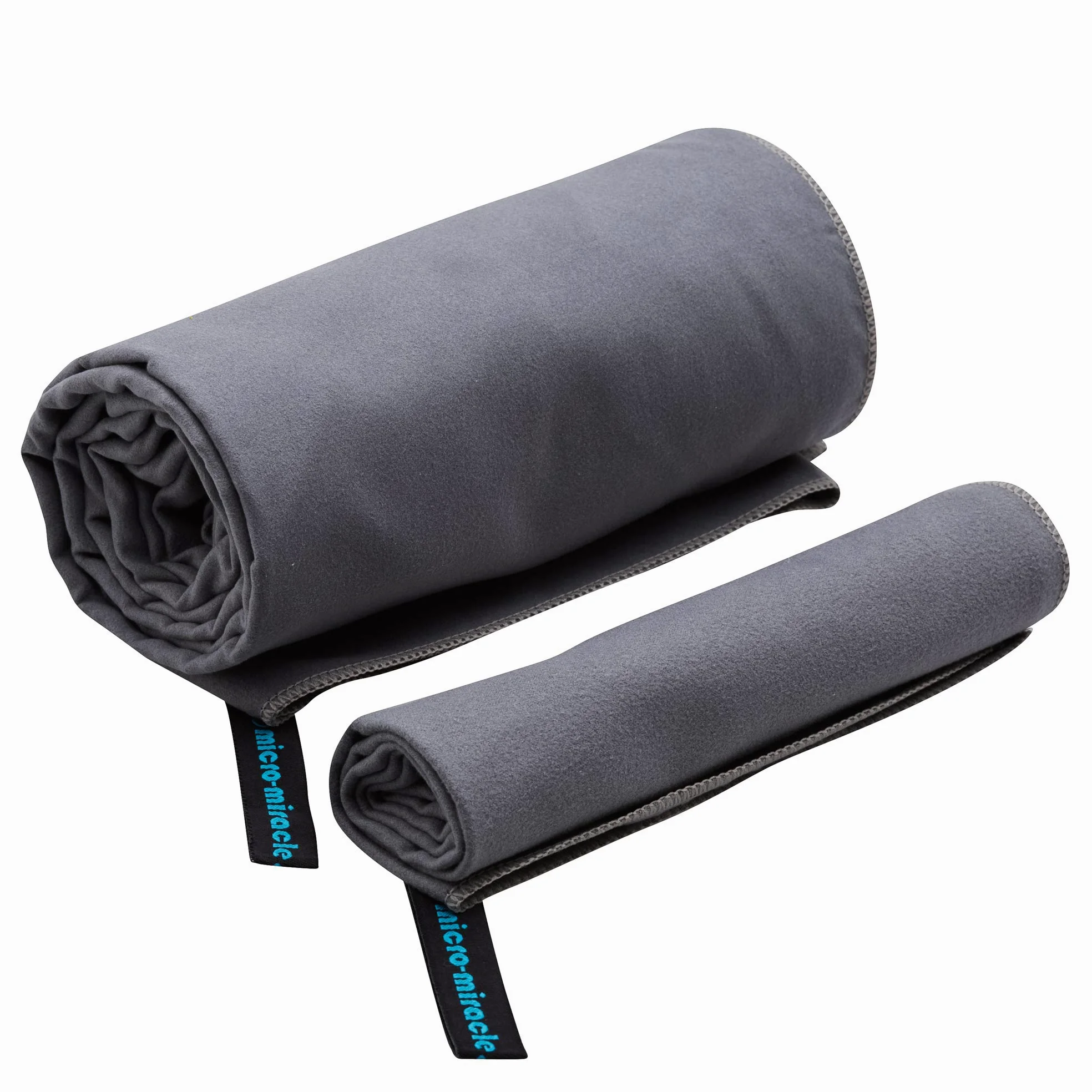 XL - 2 toallas de microfibra de secado rápido, 60 x 30 pulgadas + 22 x 14 pulgadas, 13 colores, suaves y ligeras para viajes, mochileros, camping, RV, playa y gimnasio, secado rápido,