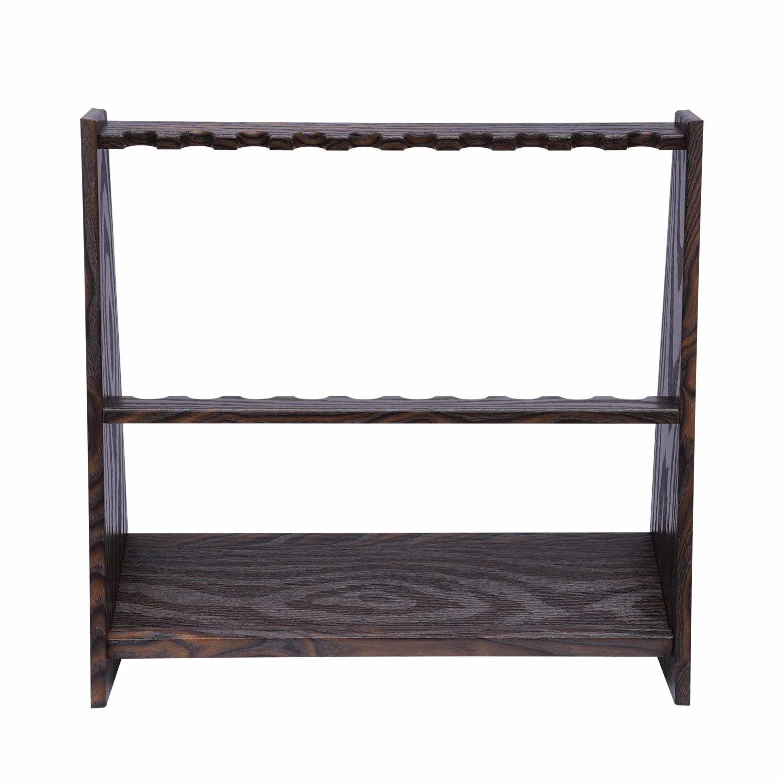 Soporte para taco de billar para 10 tacos, rack de suelo, color marrón