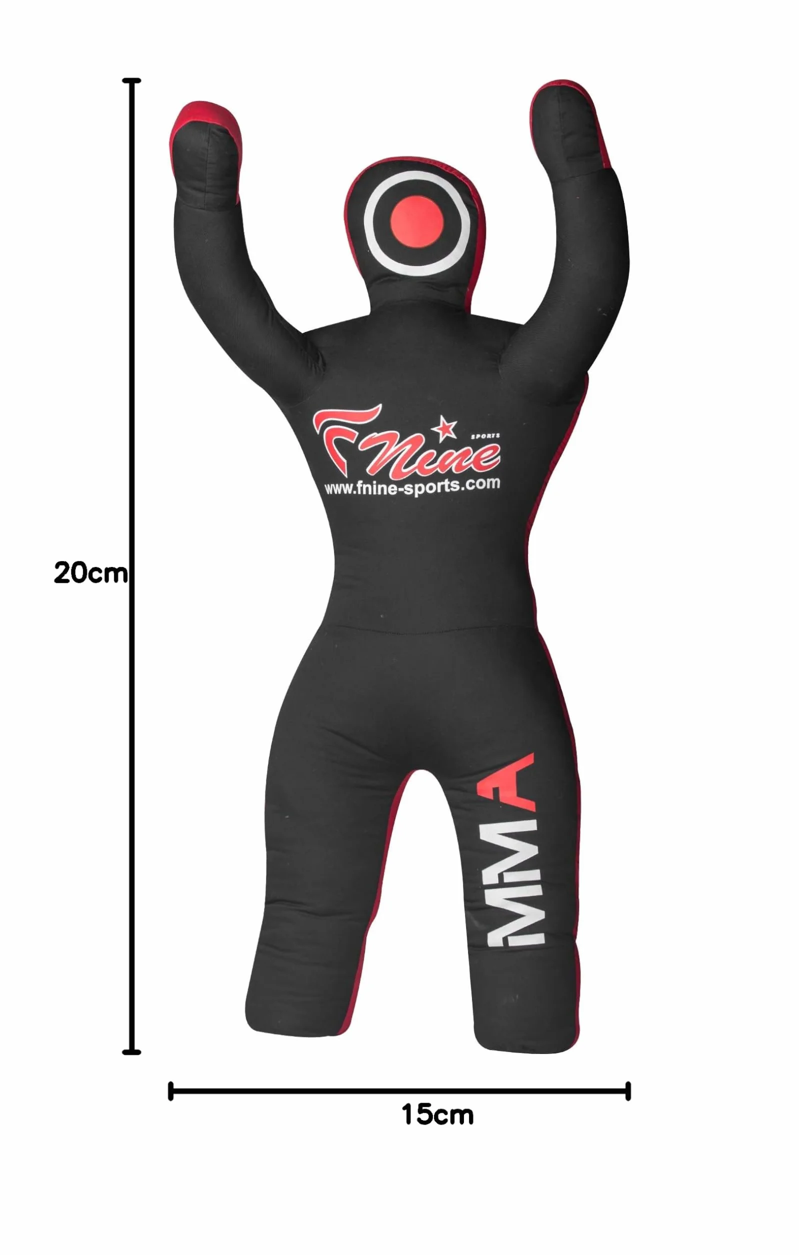 FNine Sports MMA Grappling Dummy, para Judo, Lucha, Jiu Jitsu brasileño, Presentación y Lanzamiento de bolsa de lona sin llenar