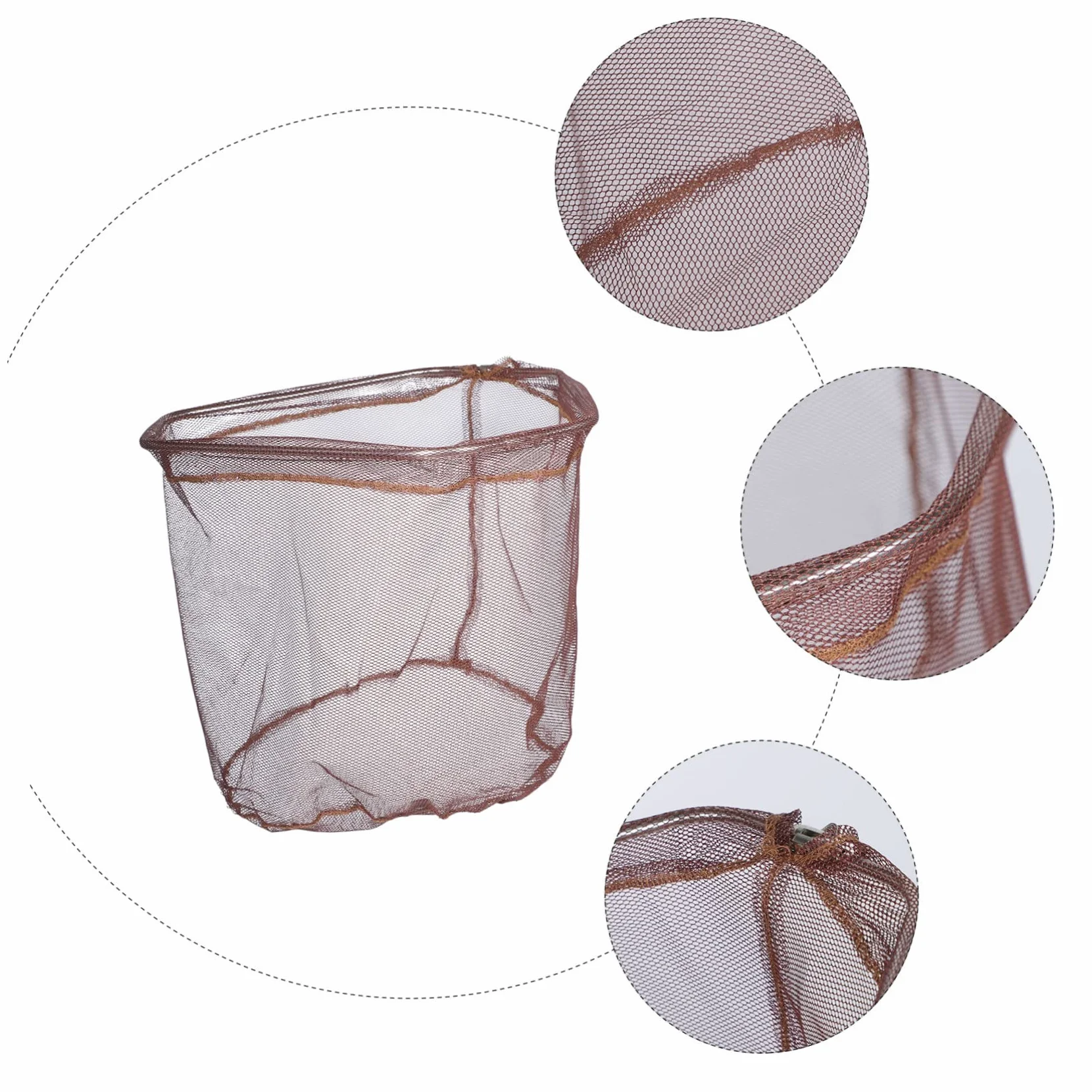 Red de Pesca Reemplazable Plegable de Acero Inoxidable y Nailon | Malla Ligera, Suave Peces, para Pescadores Avanzados o Principiantes, Uso en Pesca Terrestre
