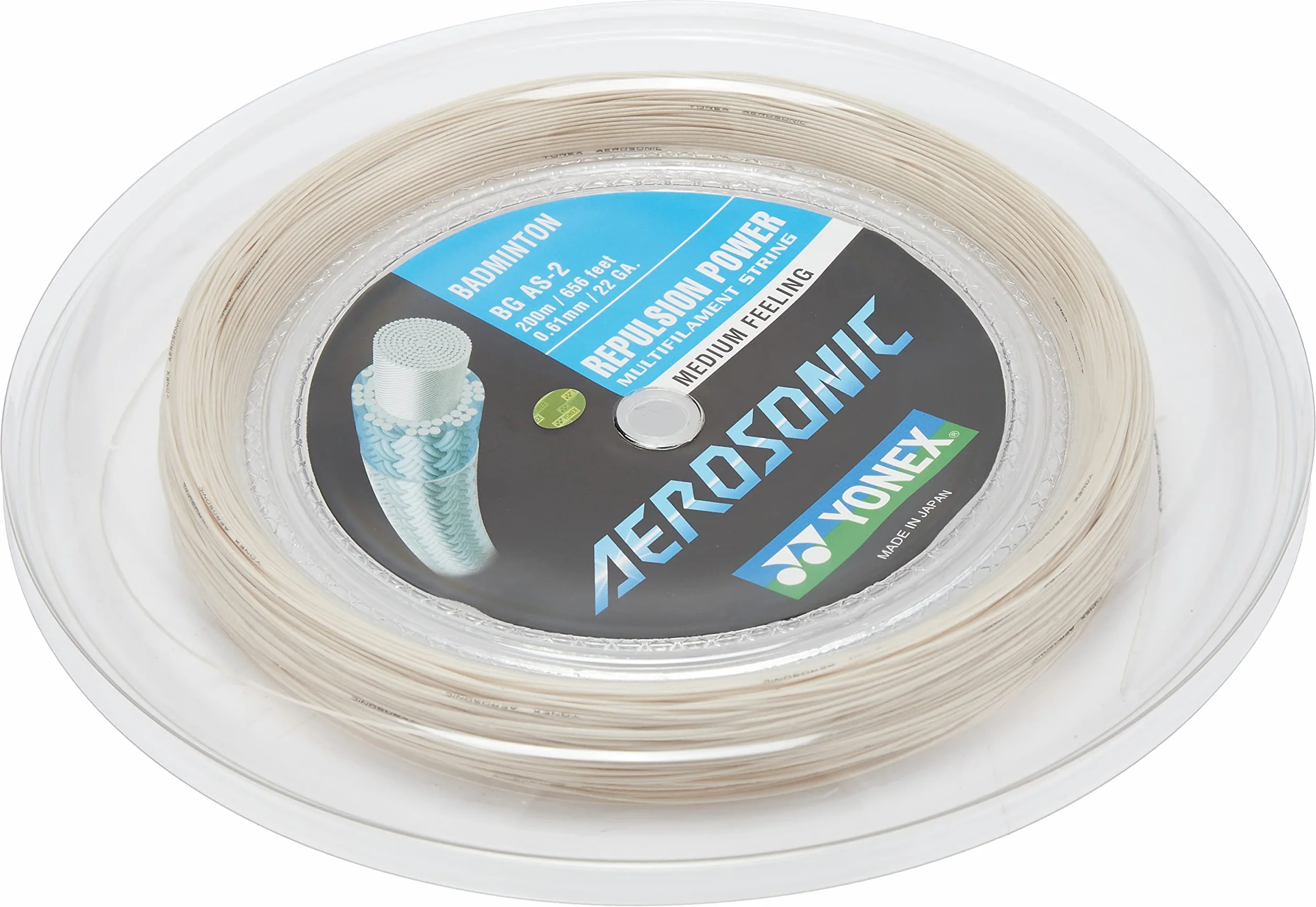 YONEX Bobina Badminton AEROSONIC White (200 MTS)