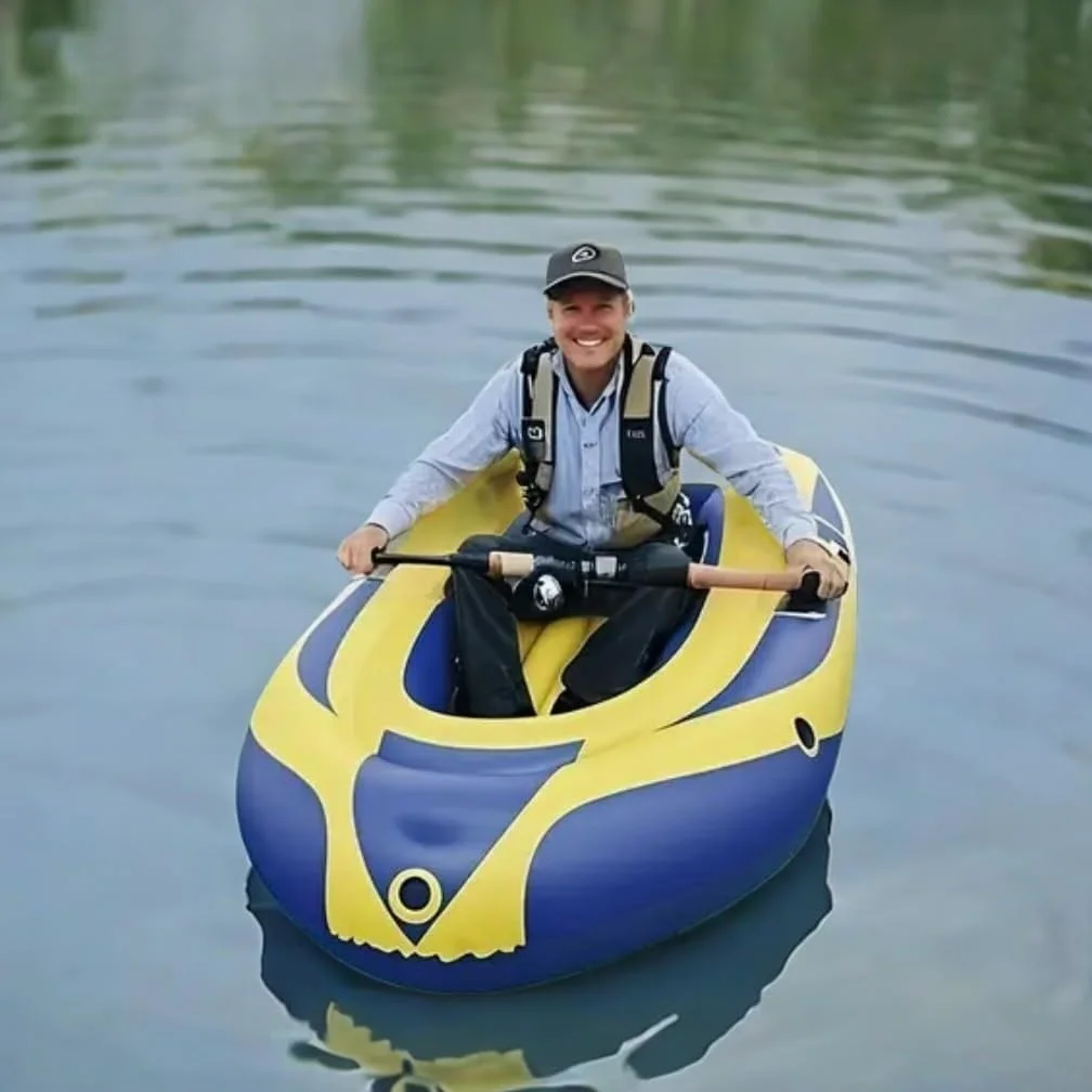 Kayak inflable de 234 cm para adultos – Estable, compacto y ligero, ideal para actividades de ocio en el agua, mares o fluviales