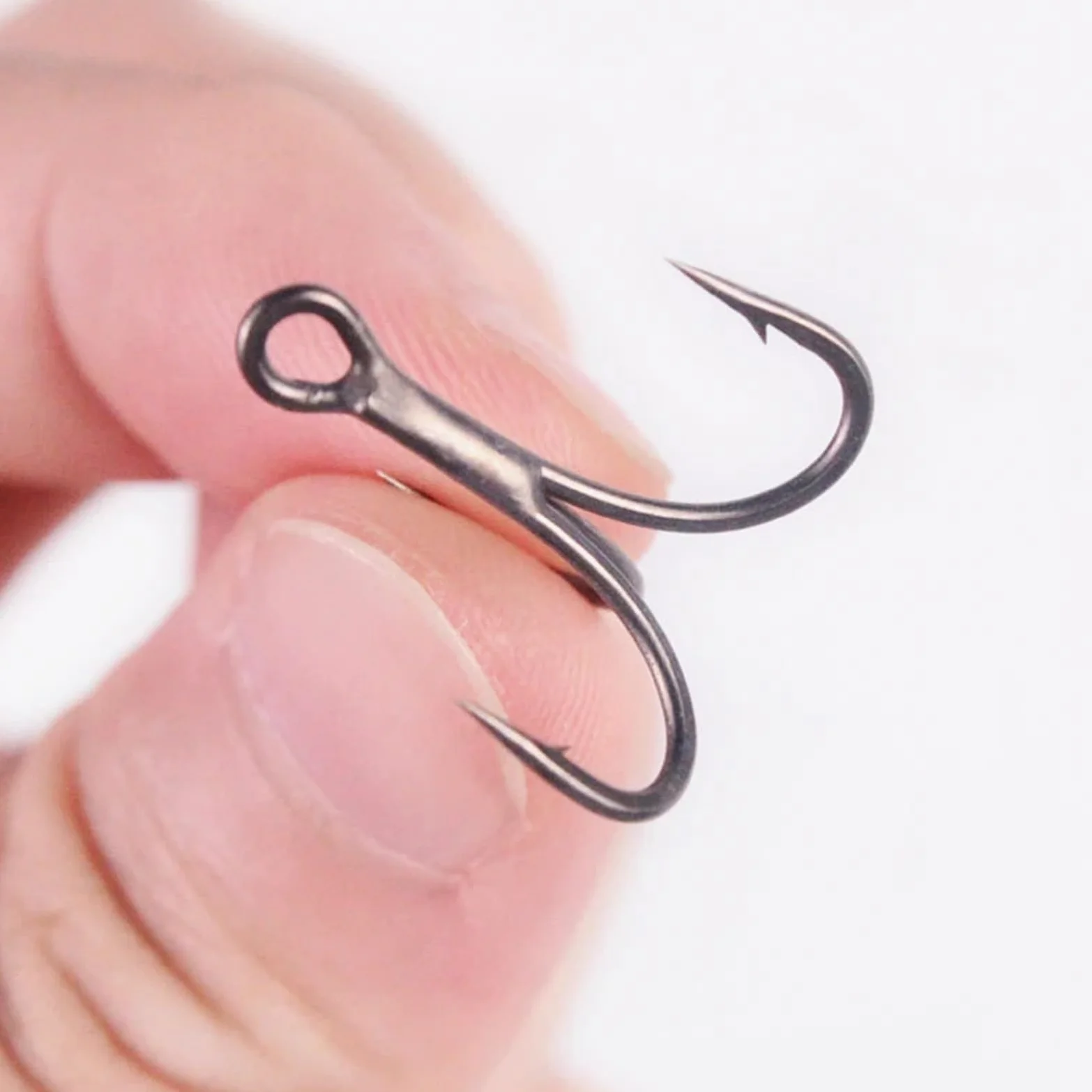 Anzuelos de Pesca 100 Uds anzuelos triples 14# 12# 10# 8# 6# 4# 2# Pesca Suave